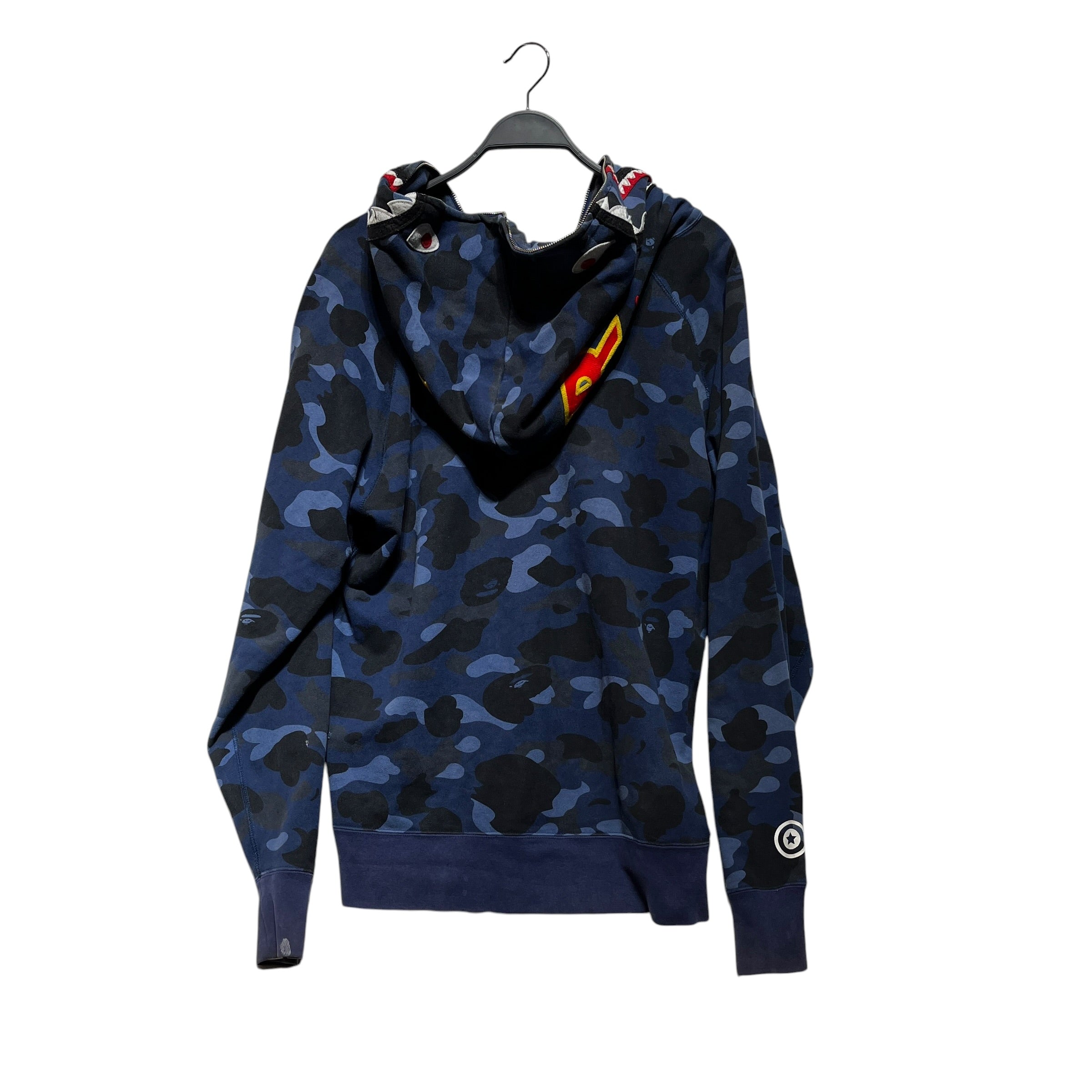 A BATHING APE/Zip Up Hoodie/XXL/Cotton/NVY/ view 2
