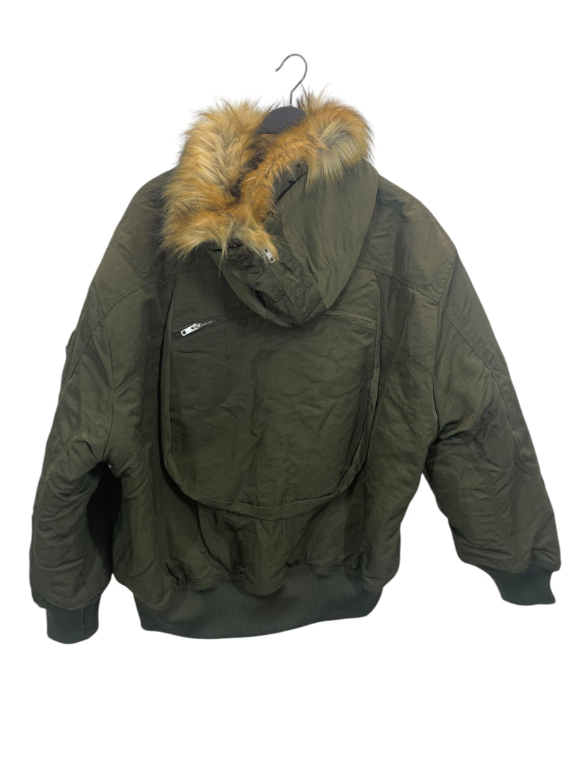 TRENDT VISION /Military Jkt/L/Nylon/KHK/N2B FUR BOMBER JCKT – 2nd  