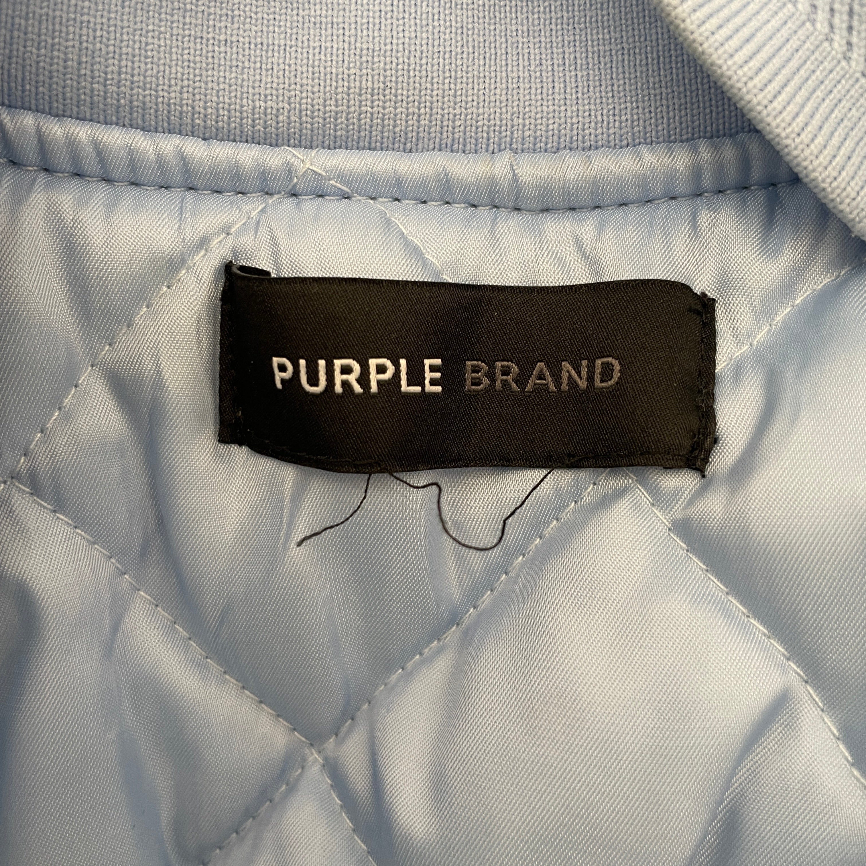 PURPLE BRAND/Puffer Jkt/M/Polyester/BLU/ view 3