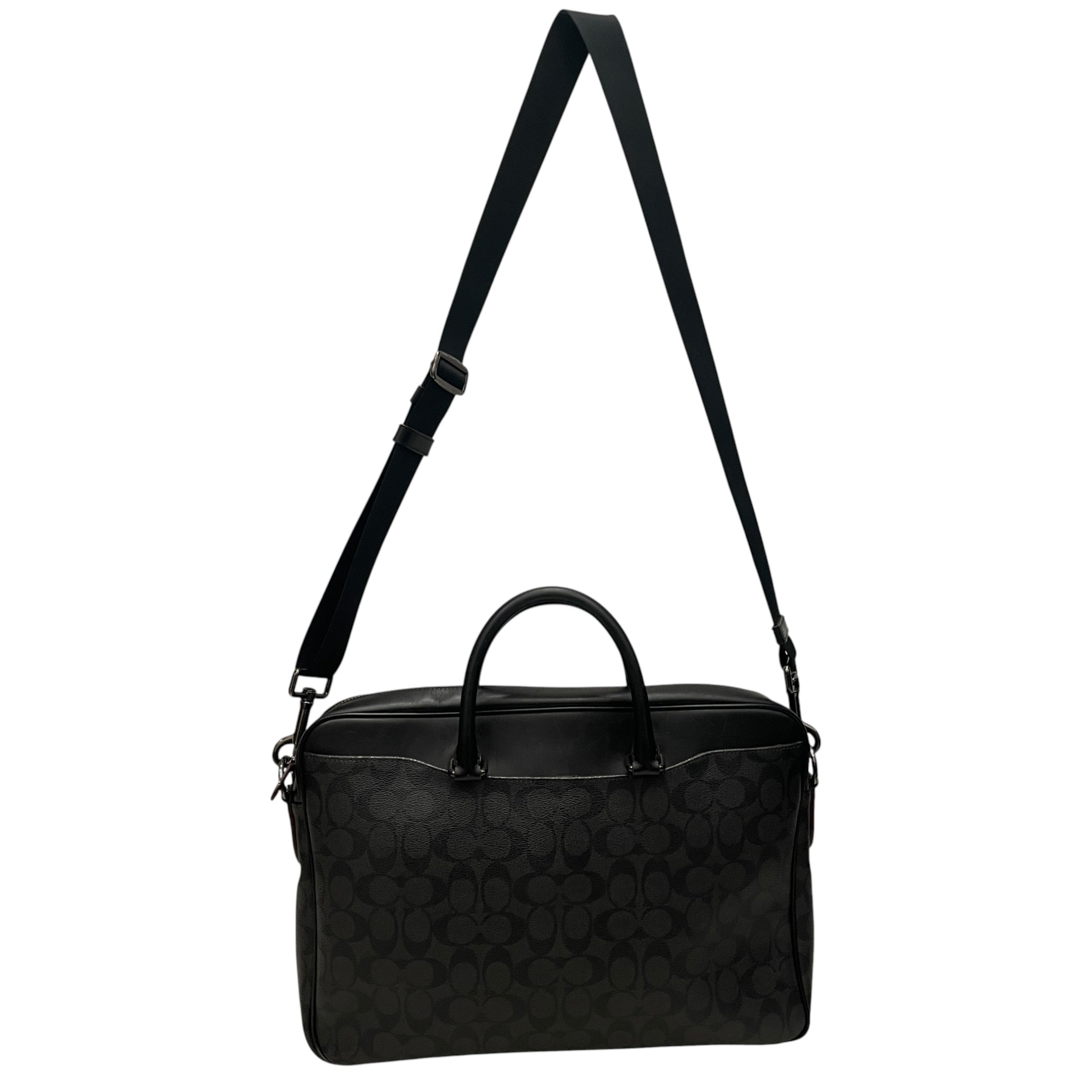 COACH/Briefcase/All Over Print/Leather/BLK/Beckett Slim view 2