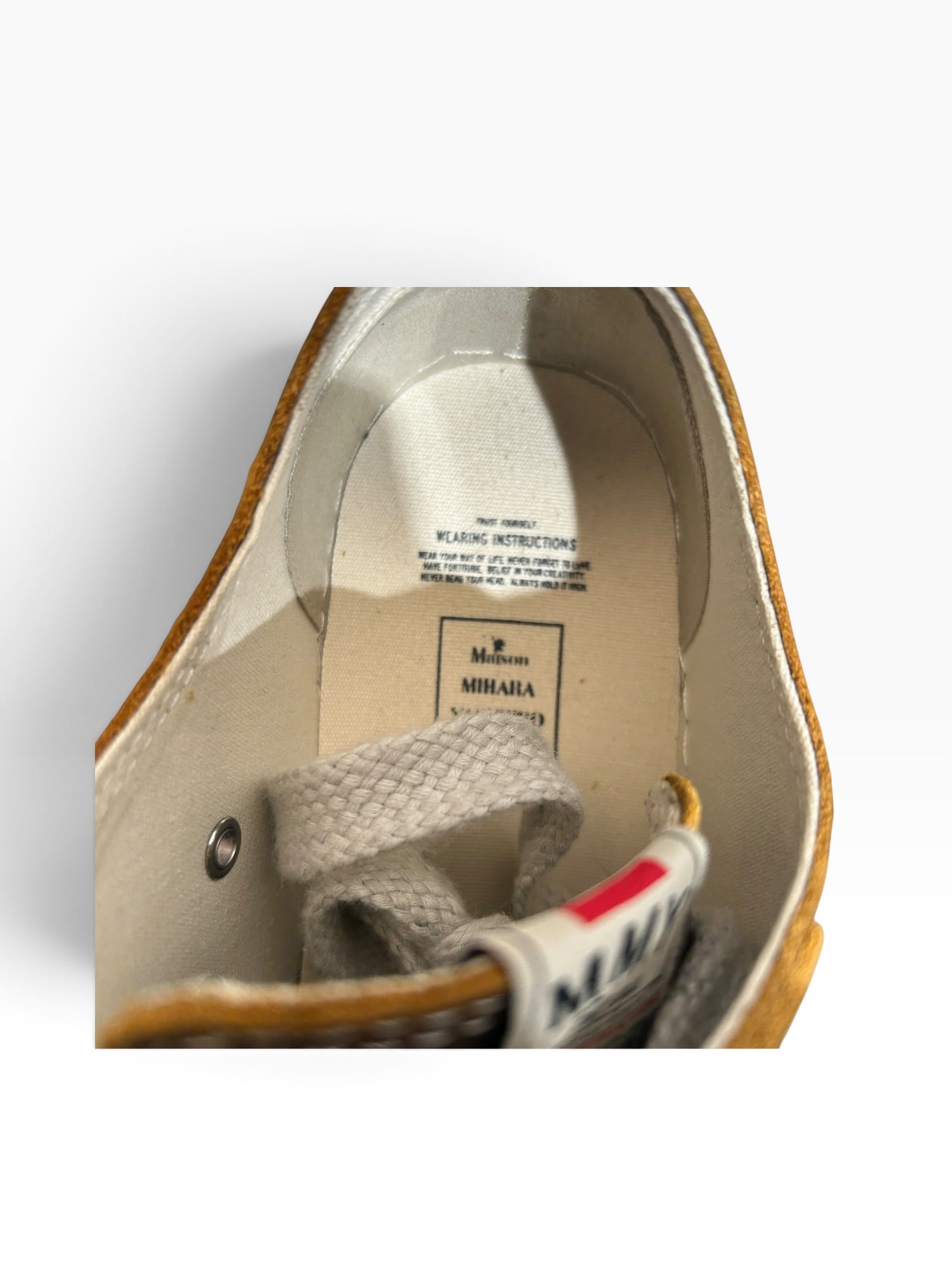 MIHARA YASUHIRO/Low-Sneakers/EU 45/Leather/BRW/distressed look view 3