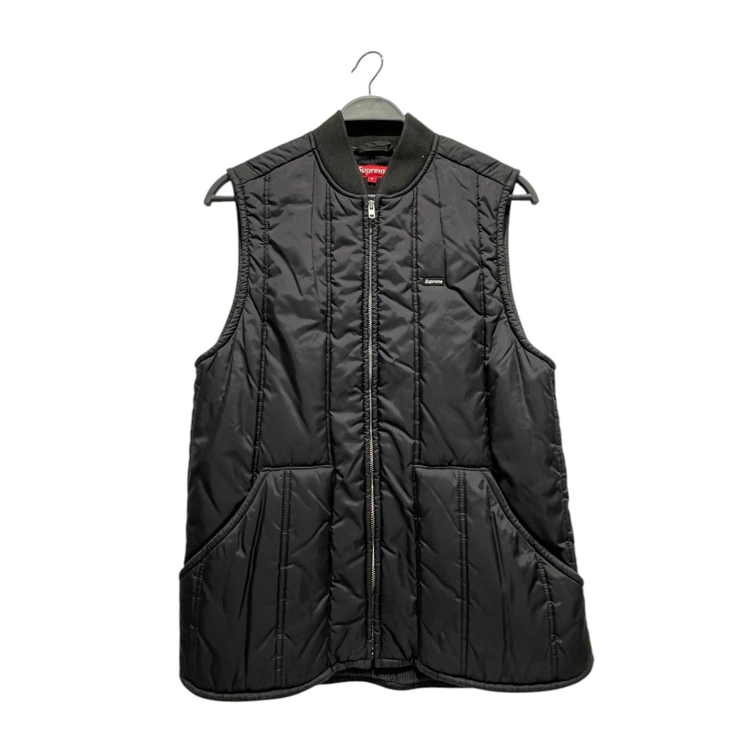 Supreme/Puffer Vest/M/Nylon/NVY/Verticle Puff view 1