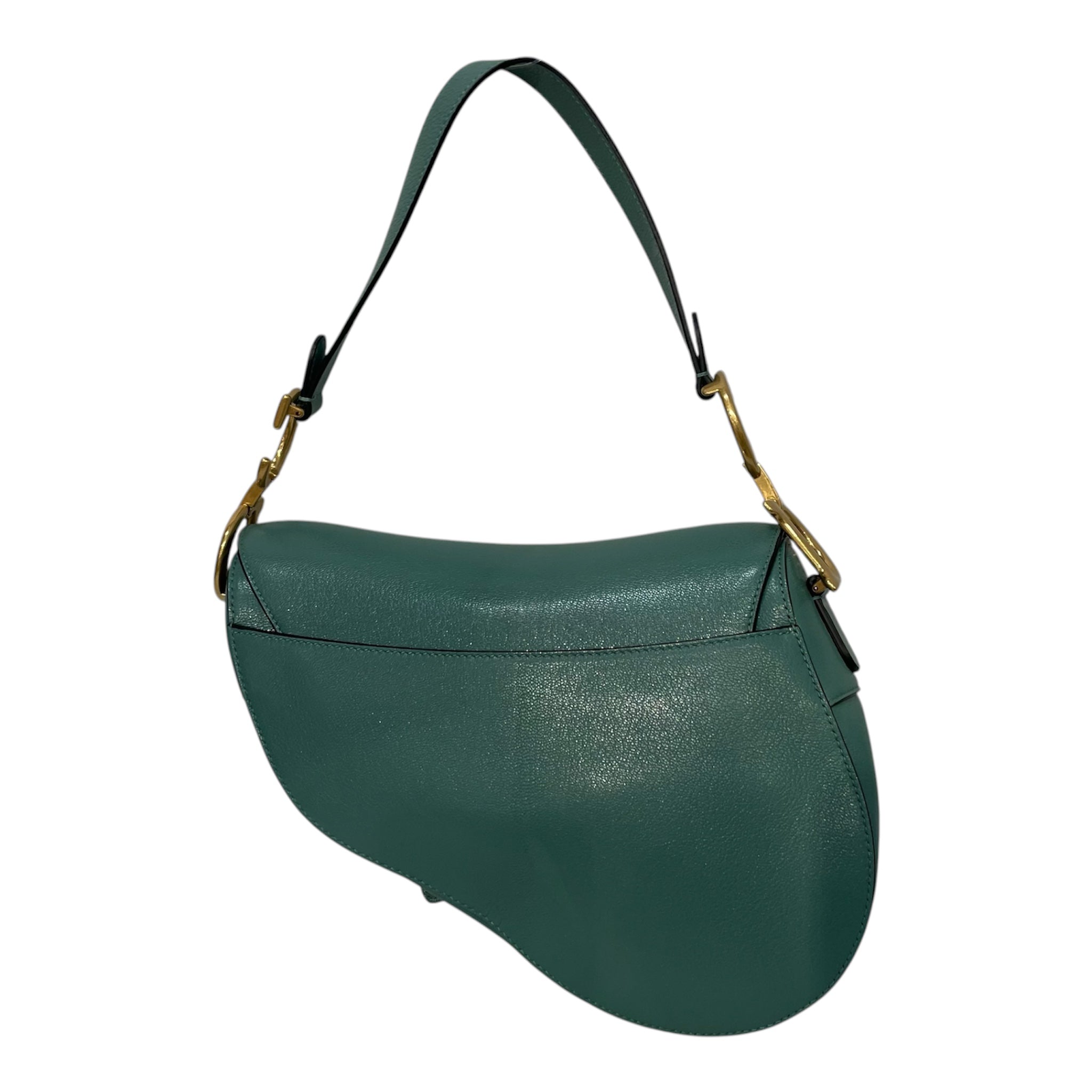Christian Dior/Hand Bag/Leather/GRN/Saddle Gold Hardware view 2