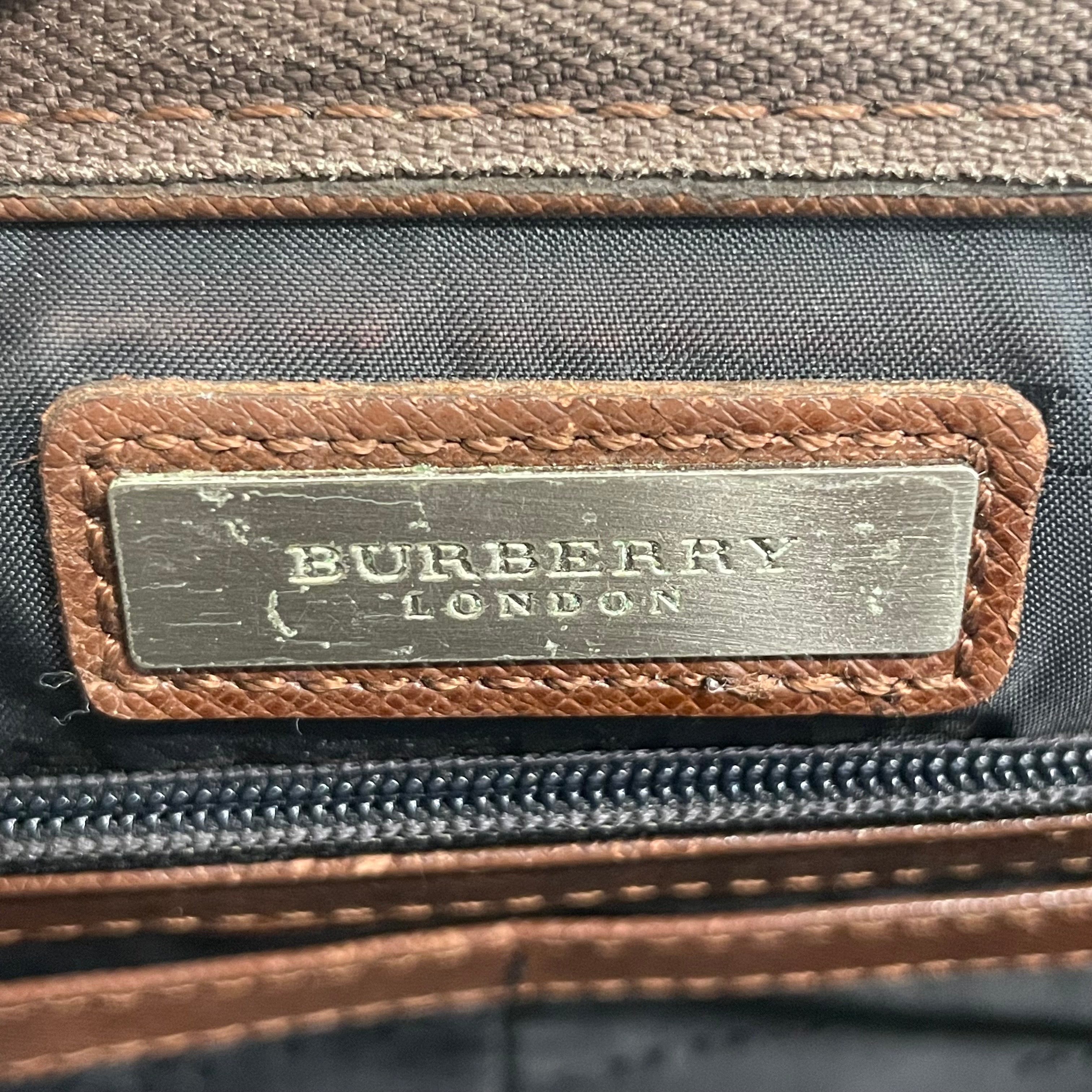 BURBERRY/Clutch Bag/OS/Leather/BRW/SILV HARDWARE/ BRWN view 7