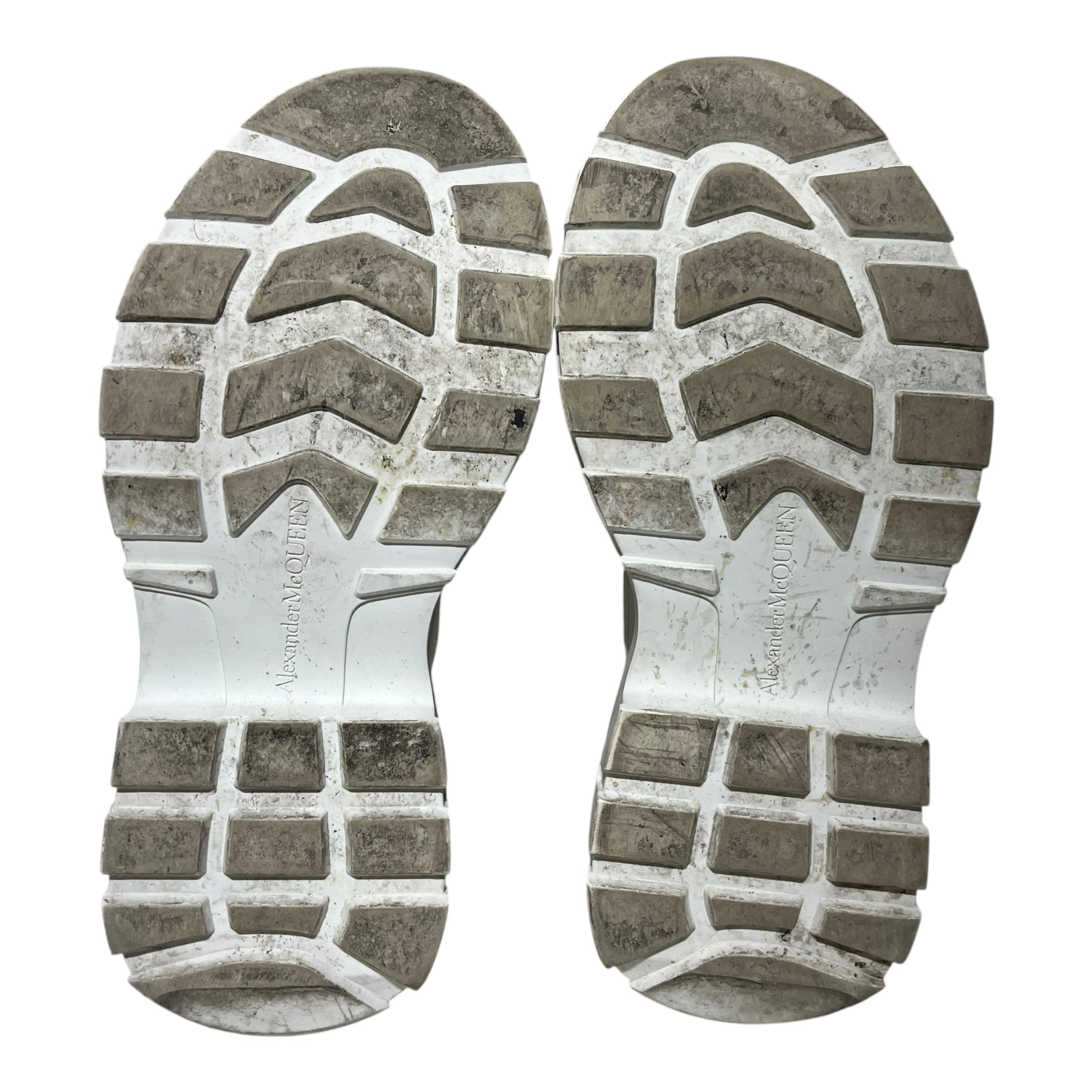 Alexander McQueen/Low-Sneakers/EU 39/Cotton/WHT/chunky sole view 4