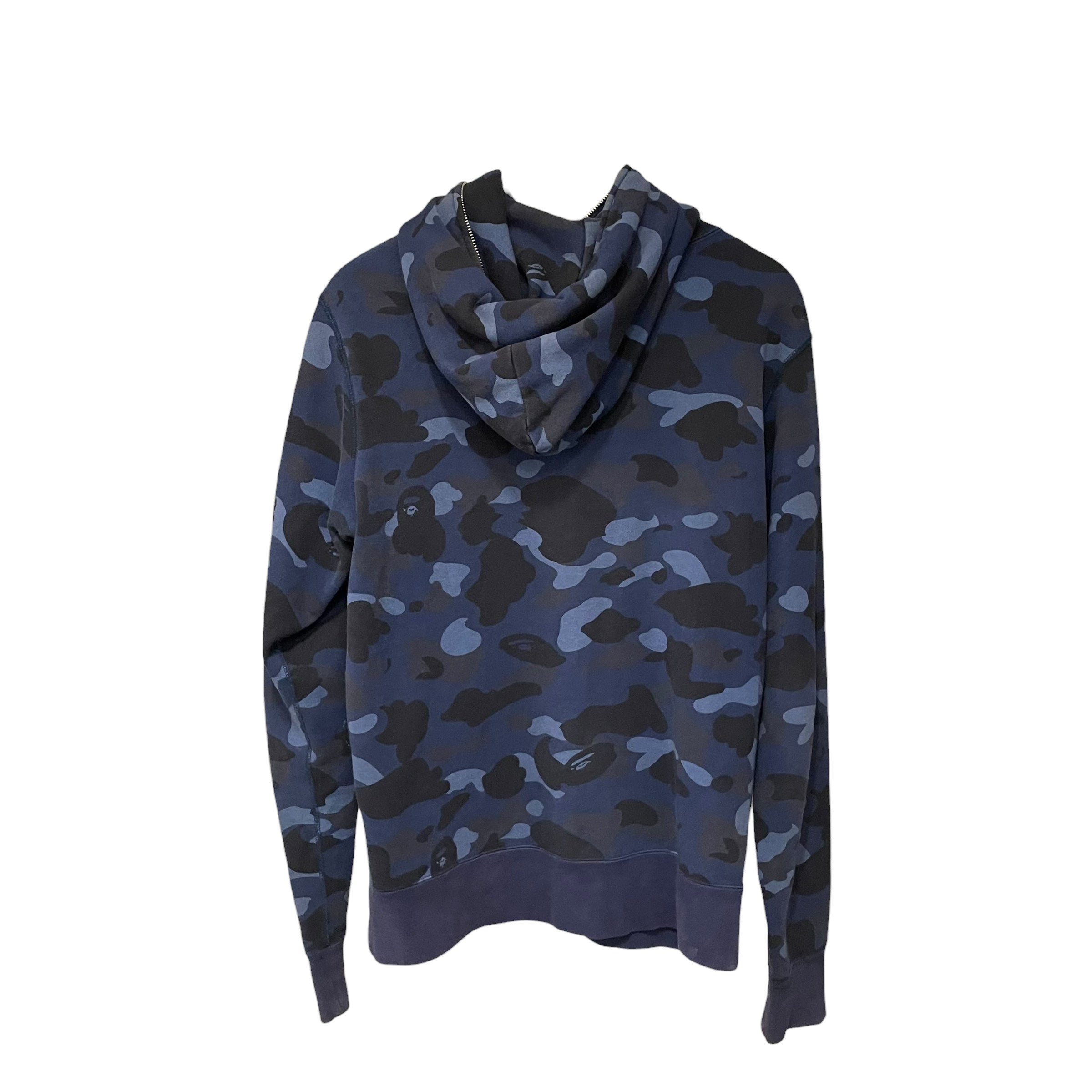 A BATHING APE/Zip Up Hoodie/L/Camouflage/Cotton/BLU/001zpg30100x view 2