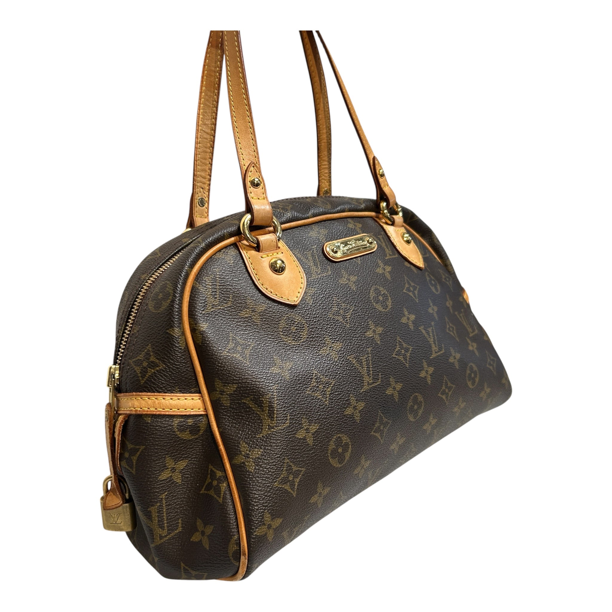 LOUIS VUITTON/Bag/Monogram/Leather/BRW/montorgueil PM view 4