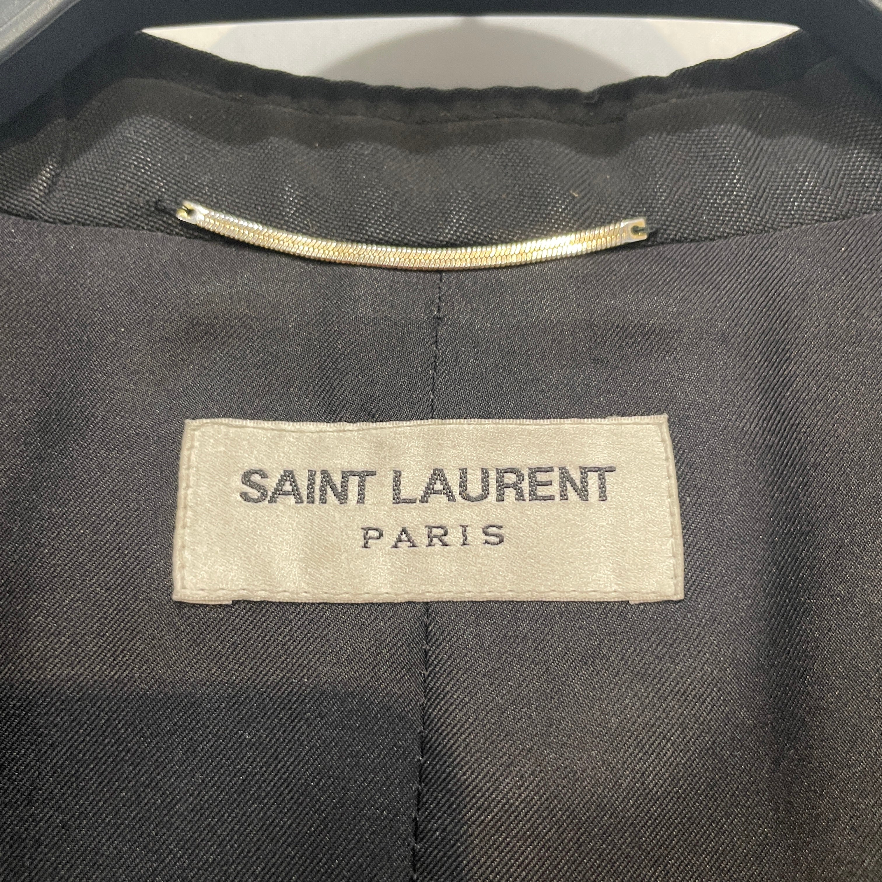 SAINT LAURENT/Tailored Jkt/38/Polyester/BLK/Tuxedo Blazer view 3