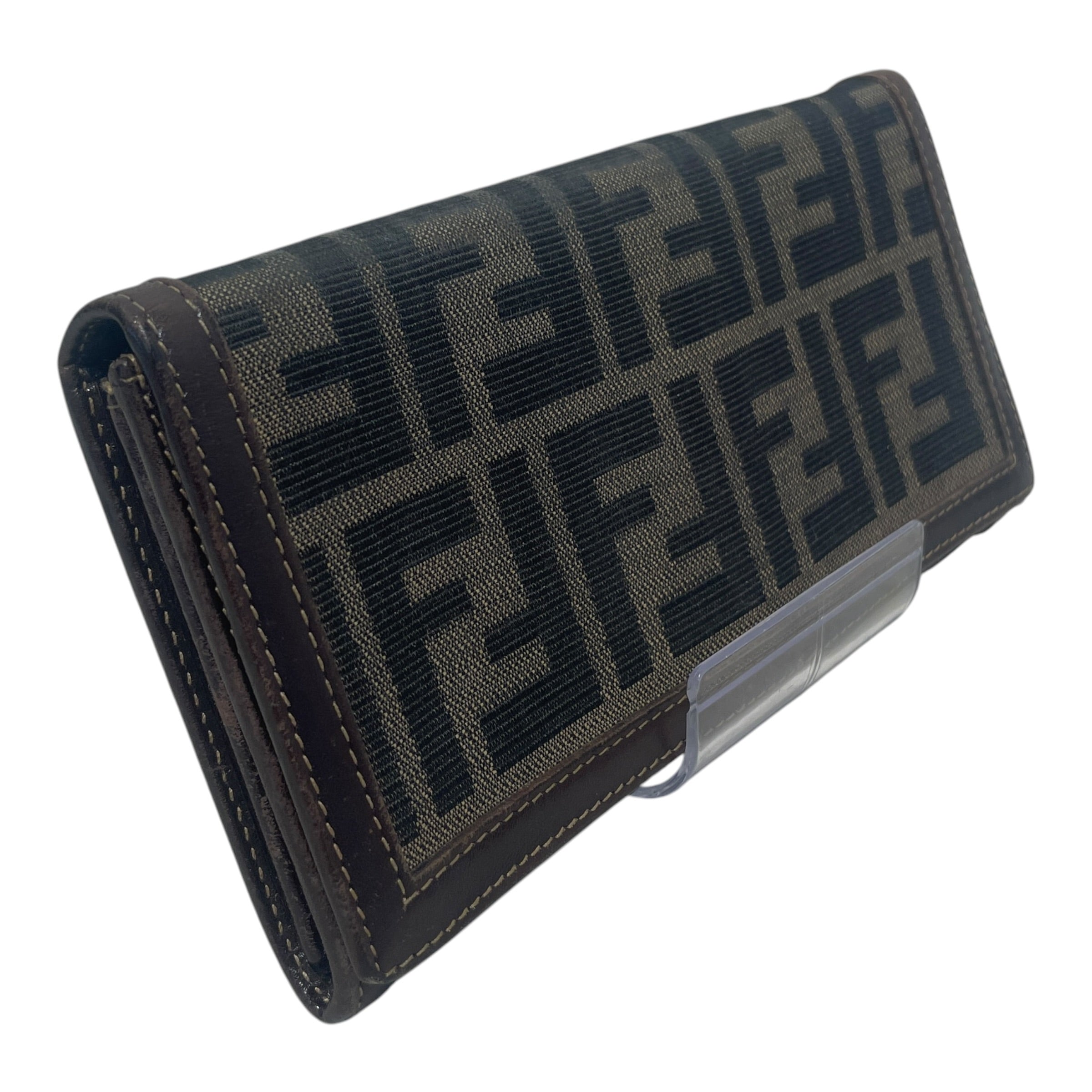 FENDI/Long Wallet/Monogram/Leather/BRW/L's/Zucca FF Continental Wallet view 1
