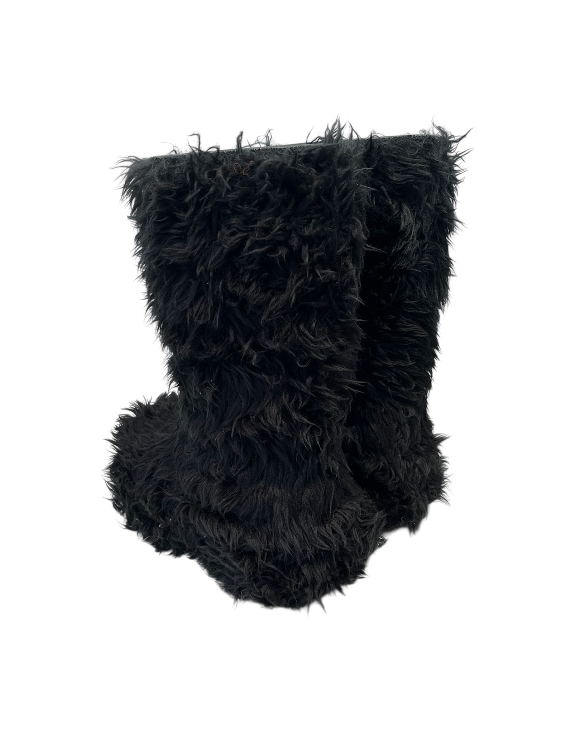 BALENCIAGA/Boots/US 6/Fake Fur/BLK/FAKE FUR CROC BOOT view 2