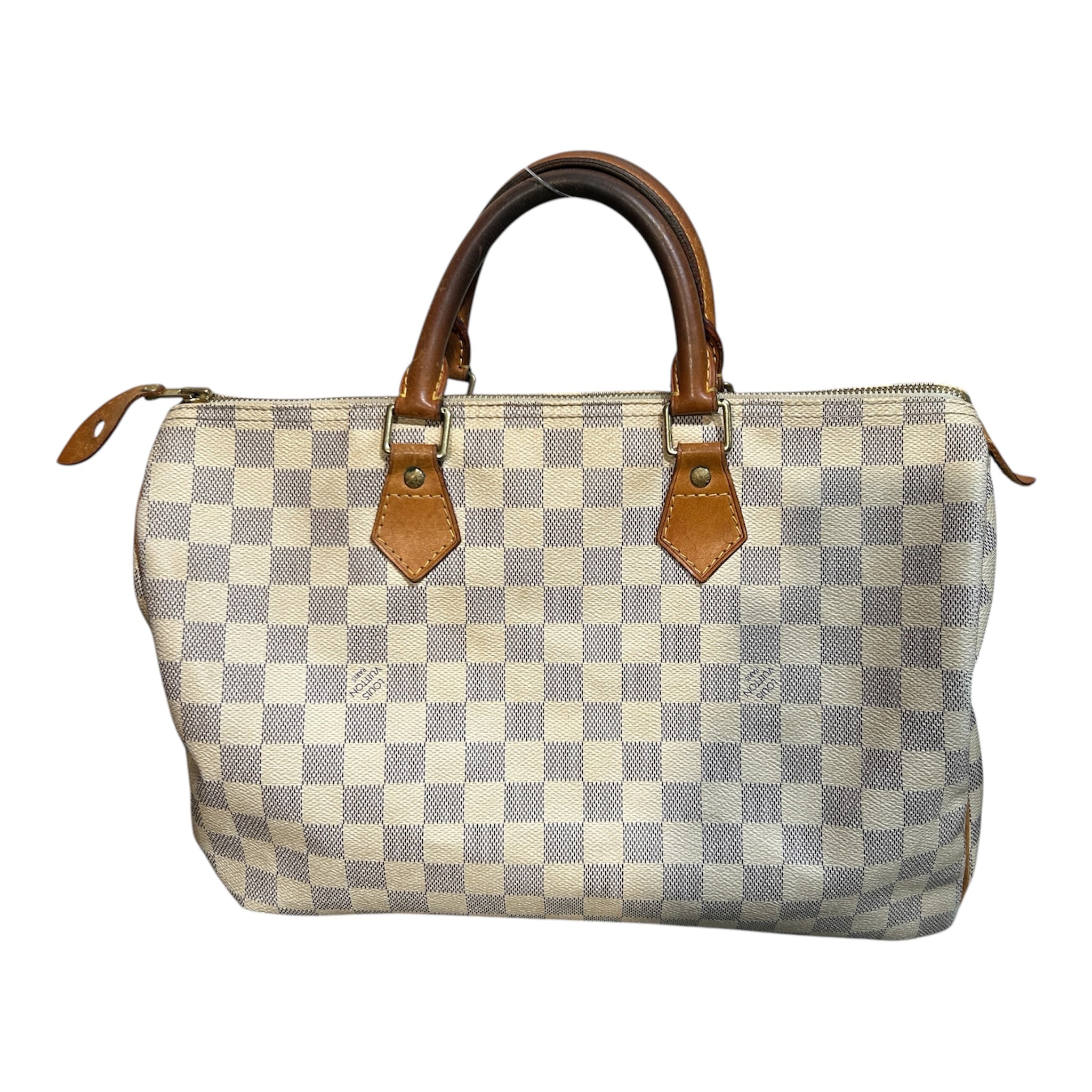 LOUIS VUITTON/Bag/Hombre Check/Leather/CRM/DAMIER AZUR SPEEDY 35 view 1