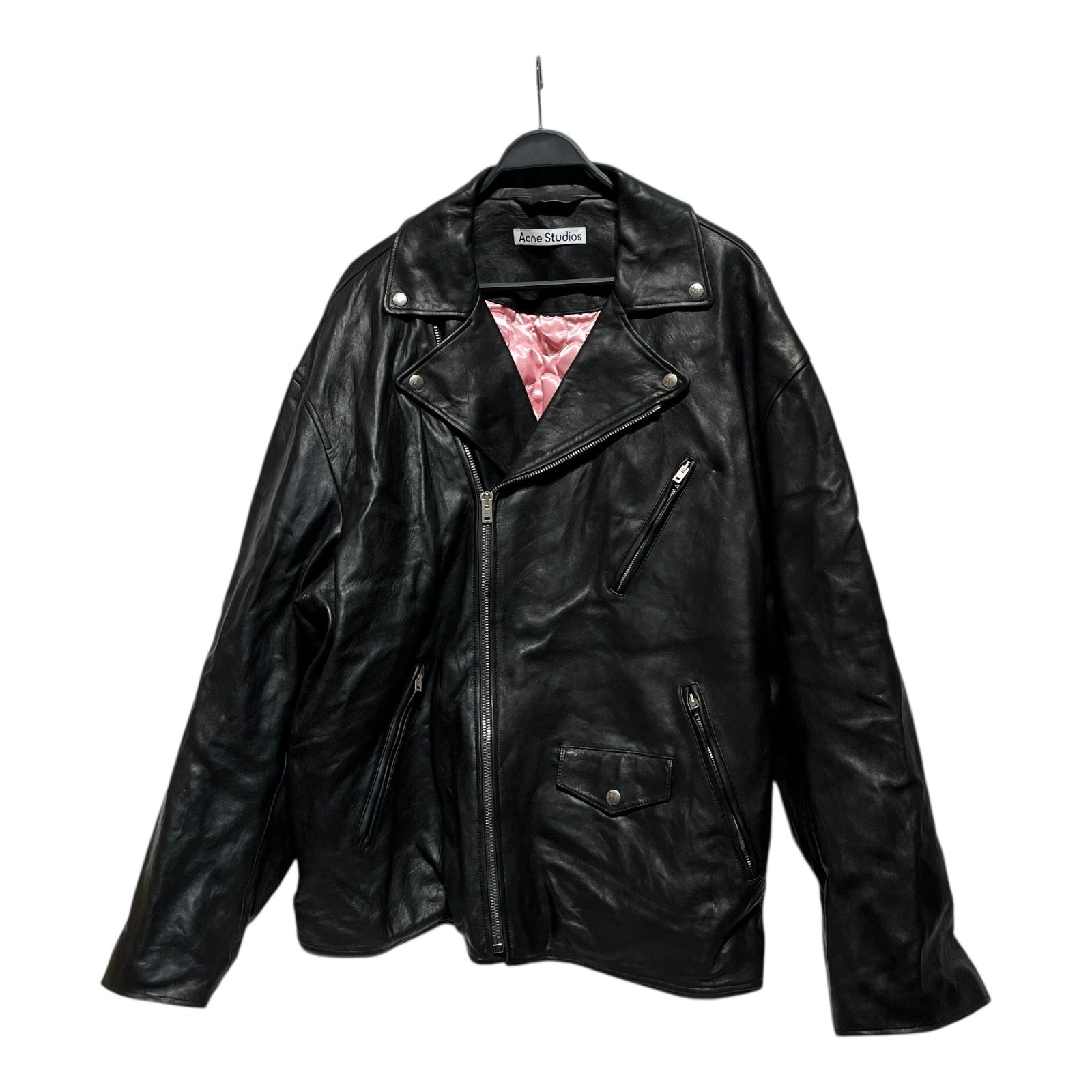 Acne Studios/Leather Jkt/54/Leather/BLK/BIKER view 1