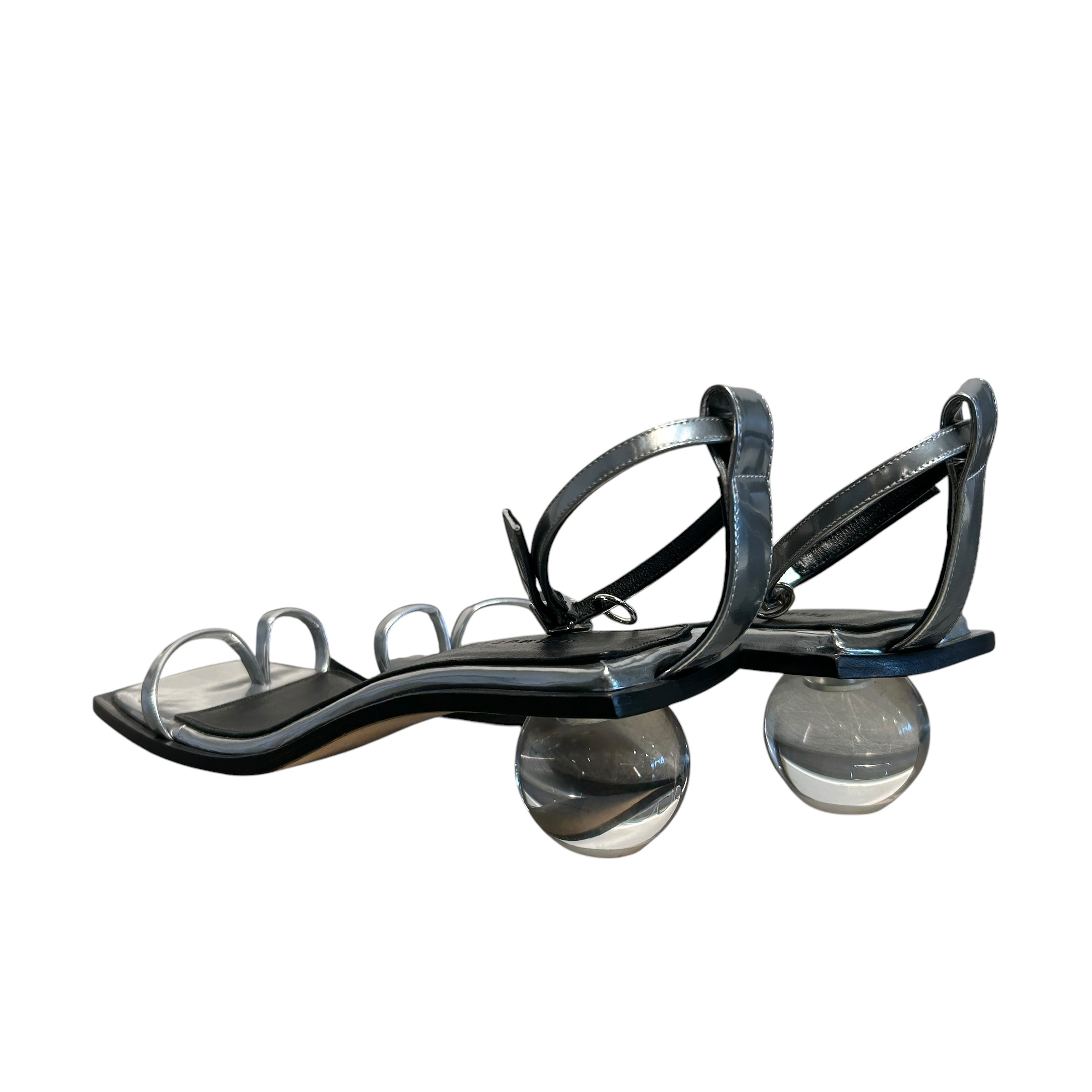 Helmut Lang/Heels/EU 39/SLV/Ball Heel Strap view 2