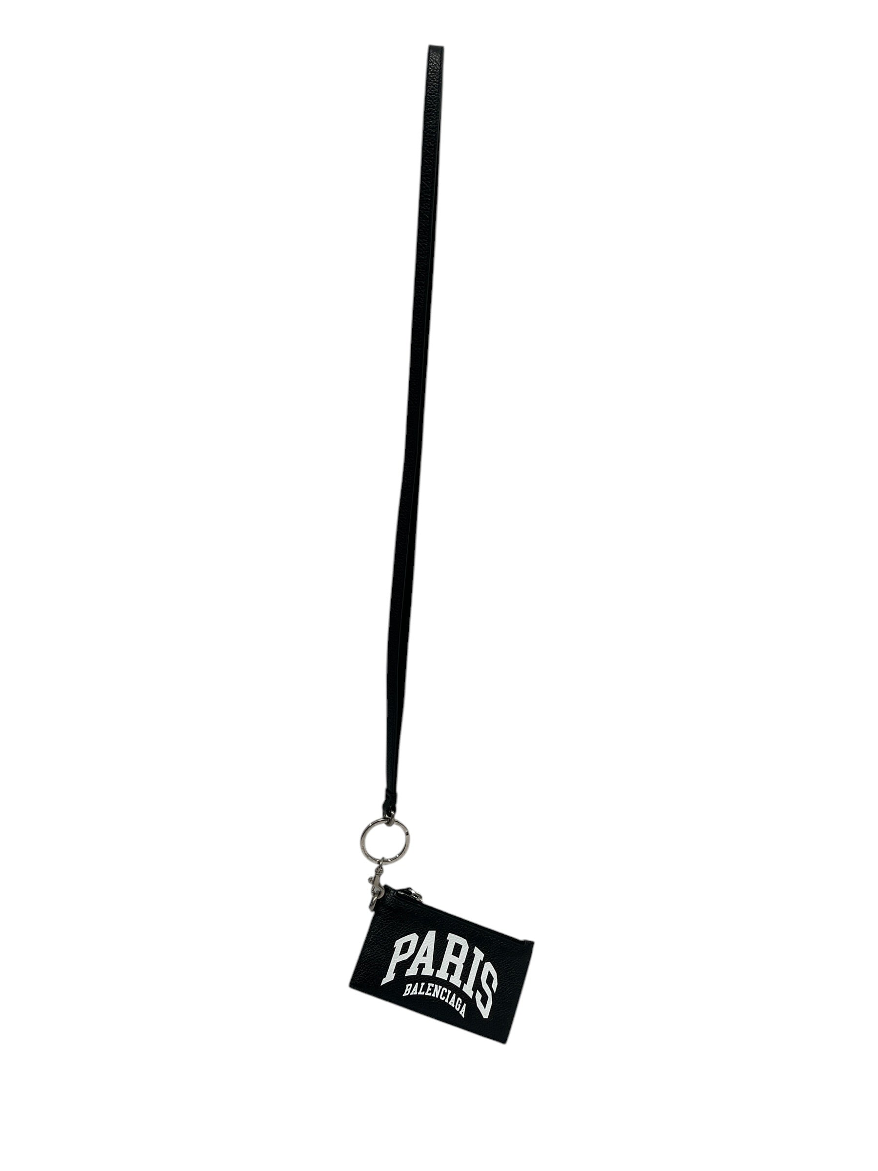 BALENCIAGA/Cross Body Bag/Leather/BLK/small o-ring keychain/bag view 5