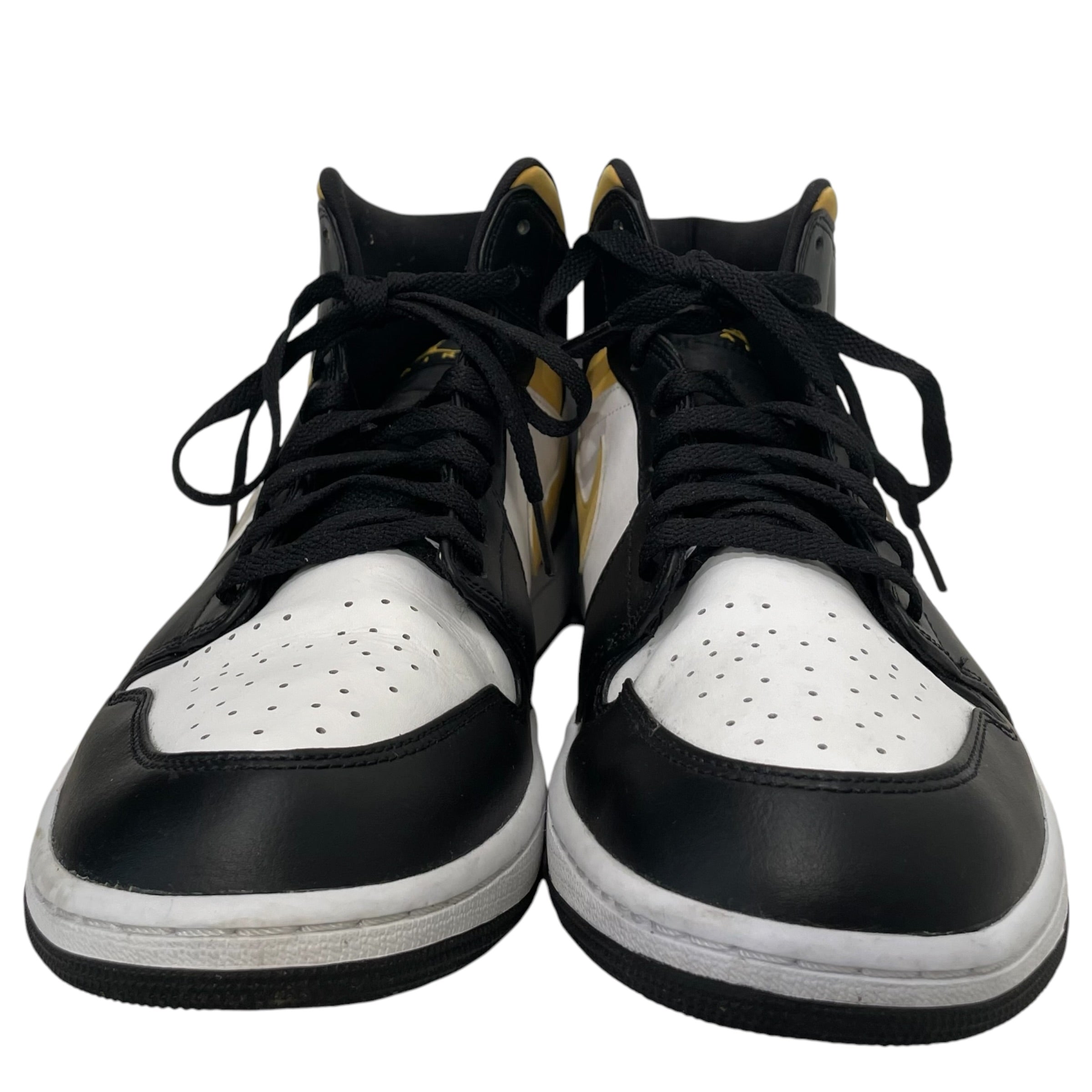 NIKE/Low-Sneakers/US 12/Leather/GLD/AIR JORDAN 1 MID view 3