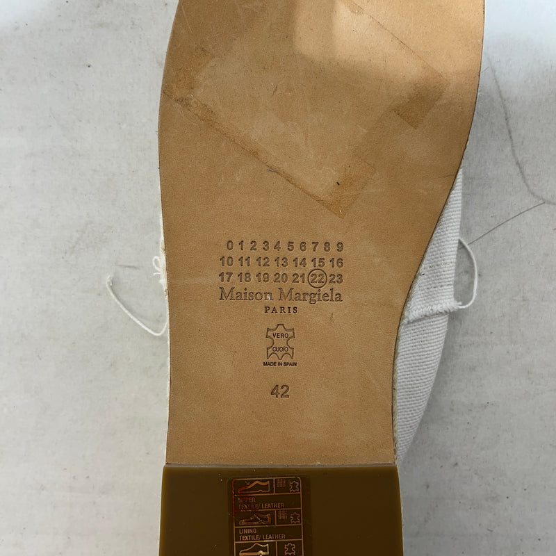 Maison Margiela/Flat Shoes/EU 42/WHT/TABI ESPADRILLES