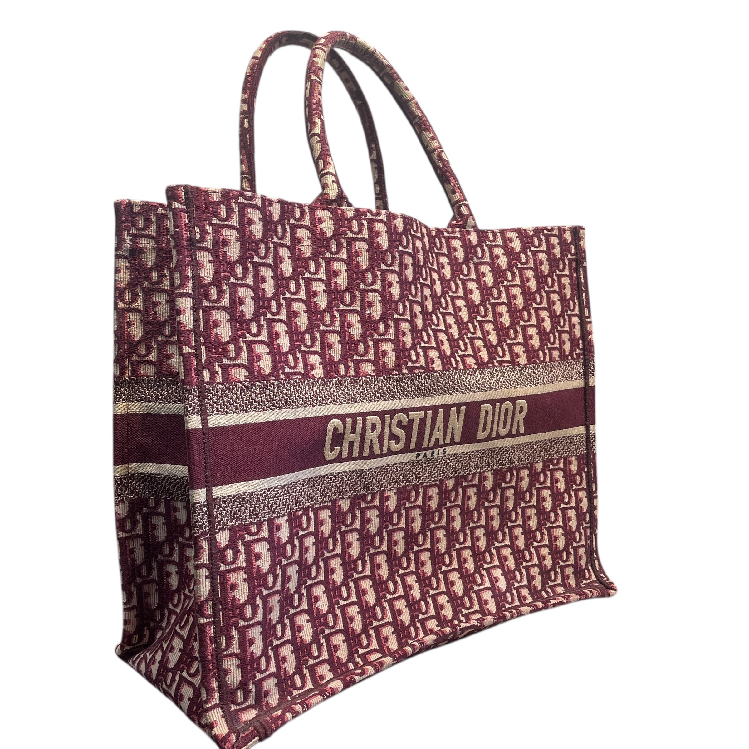 Christian Dior/Tote Bag/Monogram/Cotton/BRD/Oblique Jacquard Large view 5