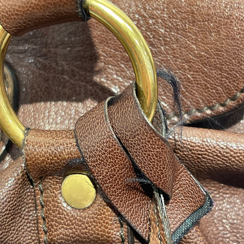 YVES SAINT LAURENT/Hand Bag/Leather/BRW/
