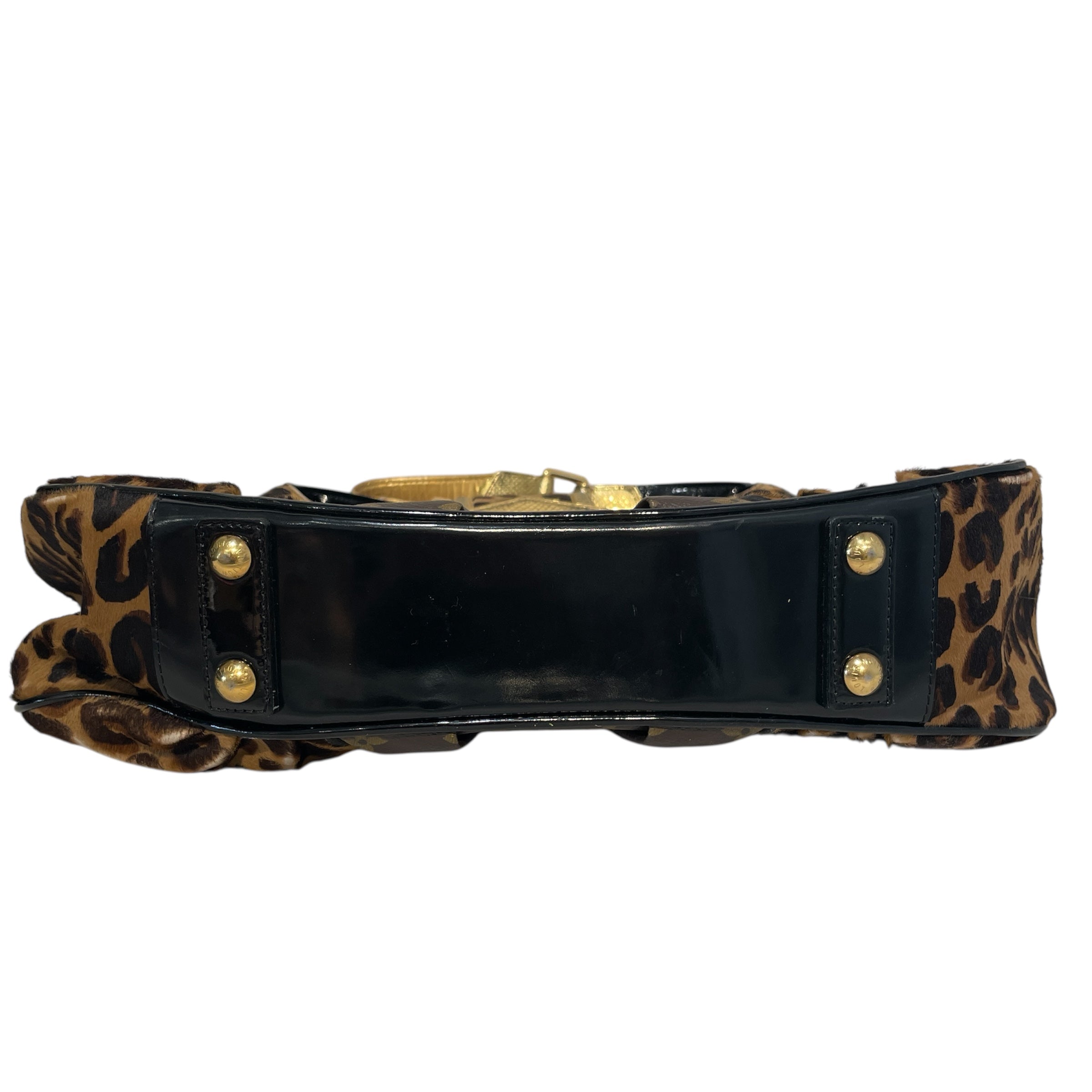 LOUIS VUITTON/Hand Bag/Monogram/Leather/BRW/Monogram Leopard Polly view 3