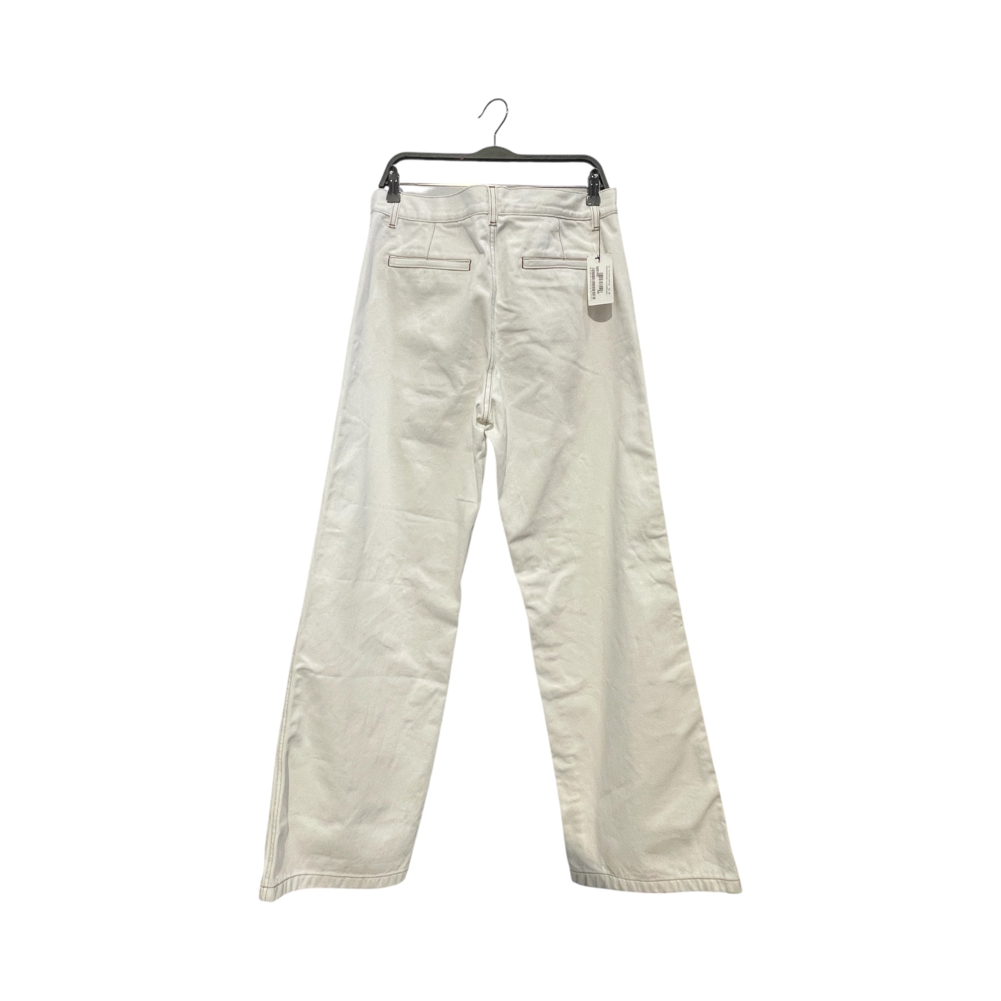 DRIES VAN NOTEN/Straight Pants/40/Cotton/WHT/ view 2