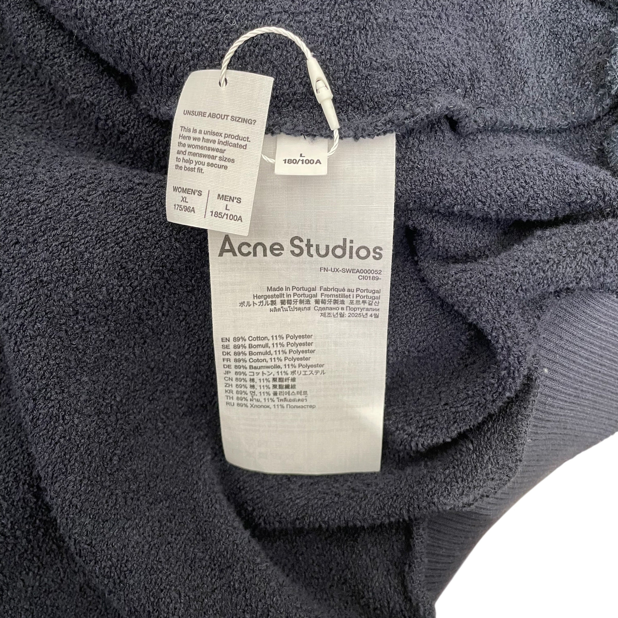 Acne Studios/Tops/L/Cotton/NVY/stockholm 1996 zip up view 5