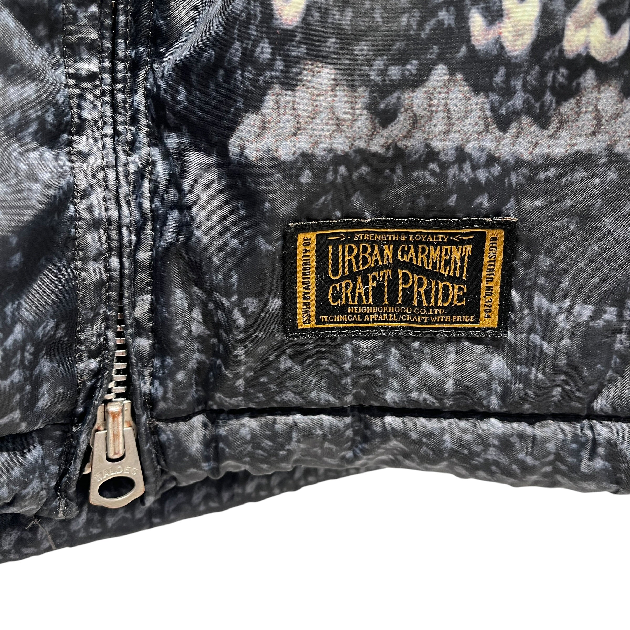NEIGHBORHOOD/Quilted Jkt/L/Nylon/IDG/Graphic/NYLON SWEATER PRINT DOWN view 8