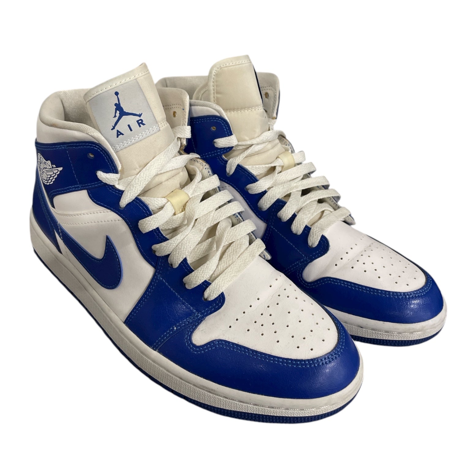 NIKE/AIR JORDAN 1 MID/Hi-Sneakers/US 11/Leather/BLU/BQ6472-104 view 1