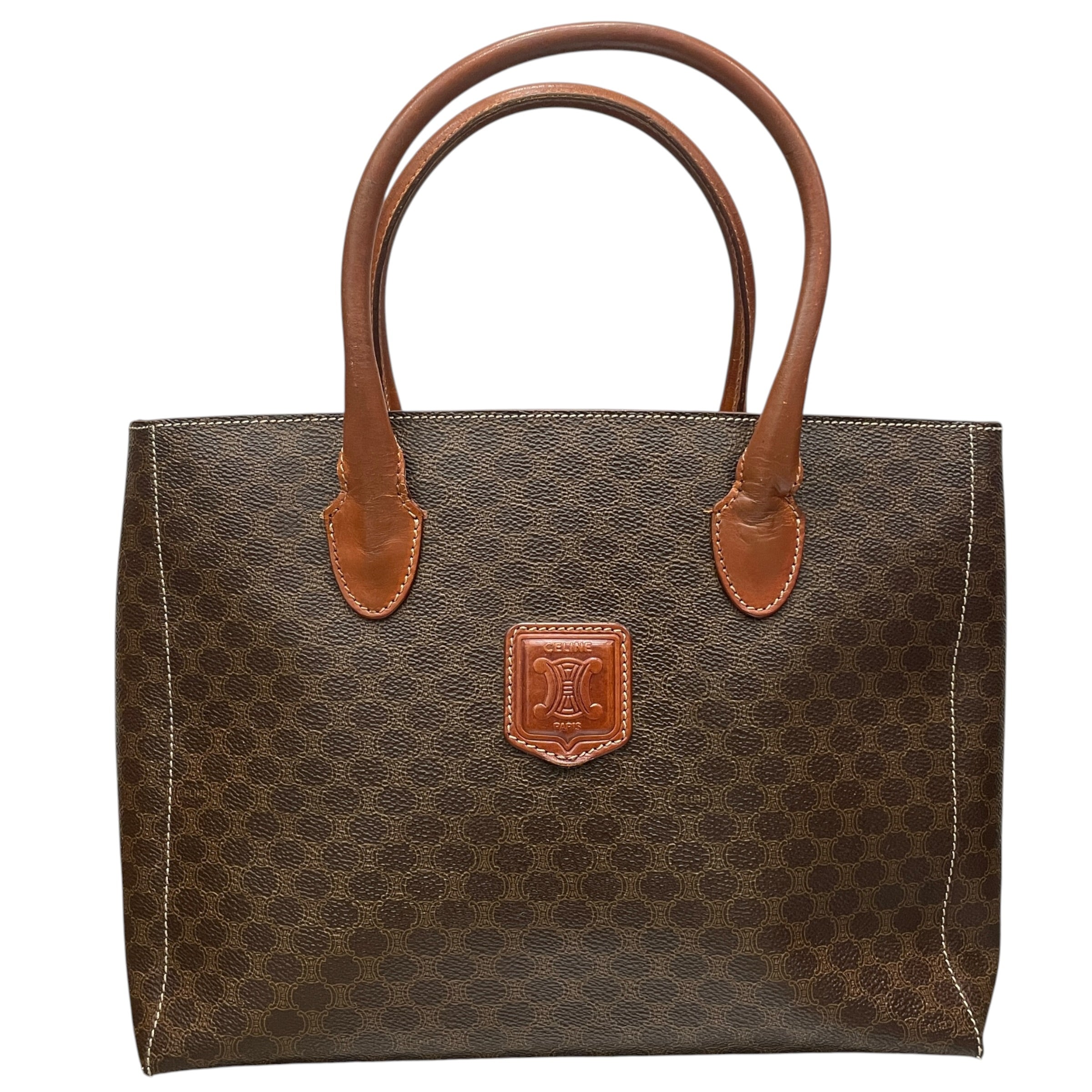CELINE/Tote Bag/Monogram/Leather/BRW/MACADAM view 1