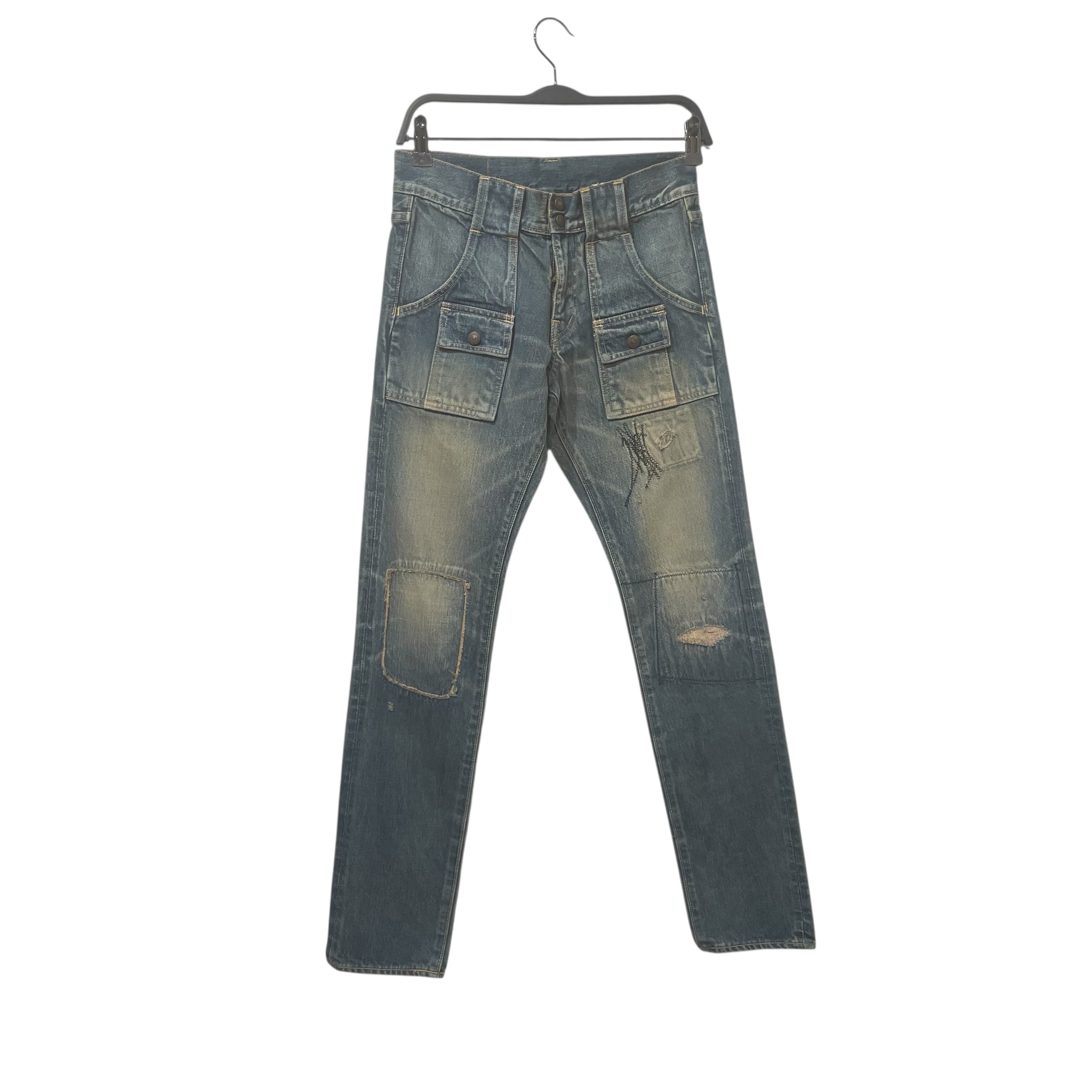 KAPITAL/Skinny Pants/XS/Denim/BLU/086-472-0539 - BACK POCKET TAG view 1