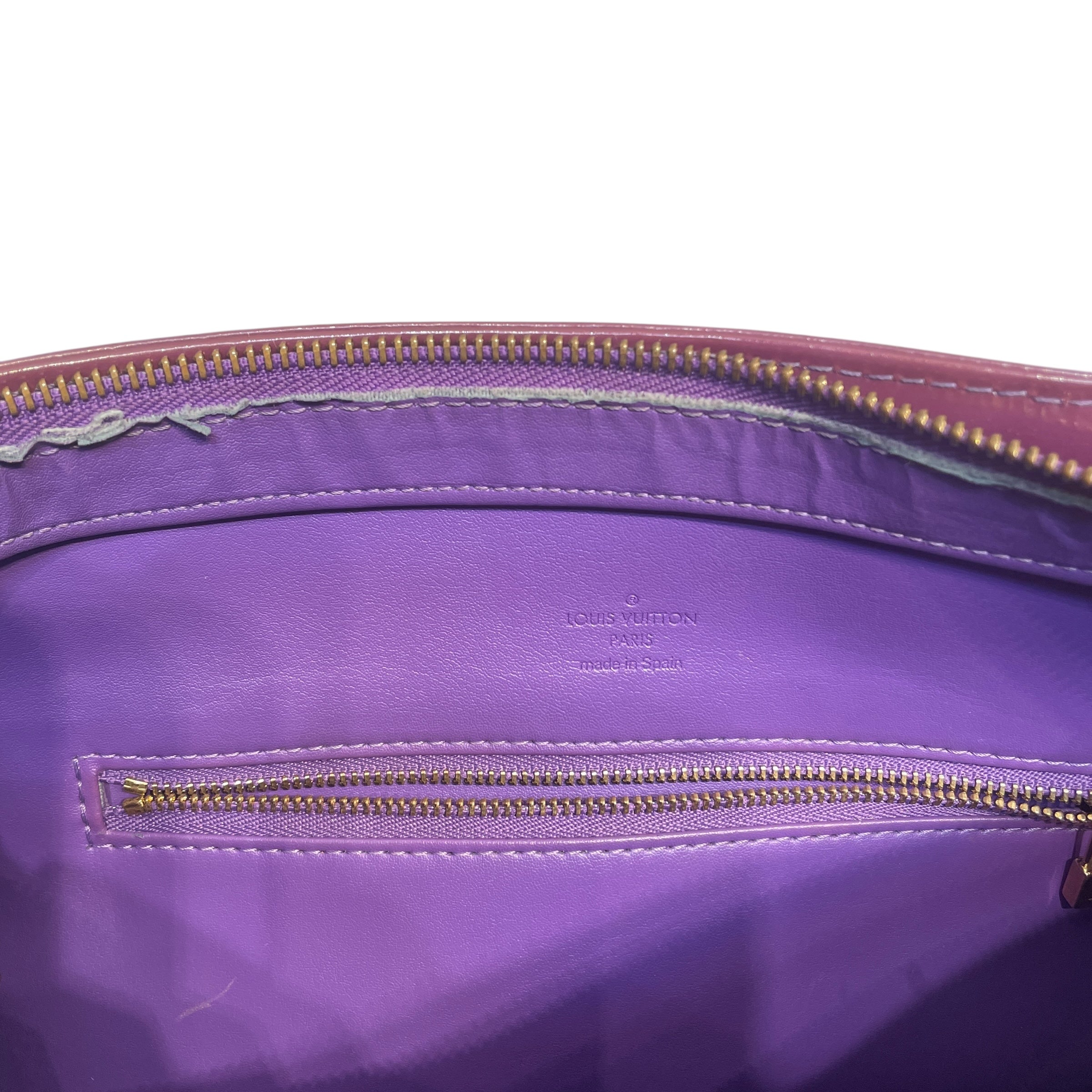 LOUIS VUITTON/Hand Bag/Monogram/Leather/PPL/VERNIS HOUSTON view 5
