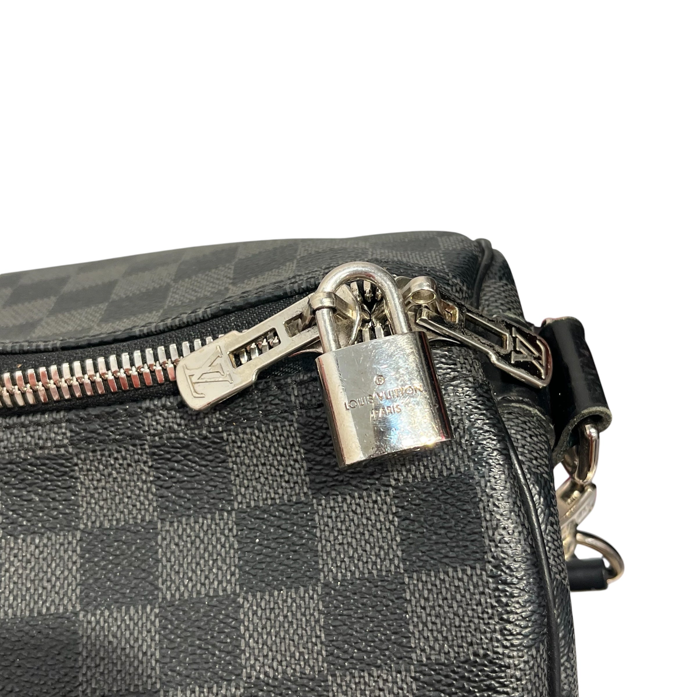 LOUIS VUITTON/Luggage/Monogram/GRY/Damier Graphite Keepall Bandou view 8