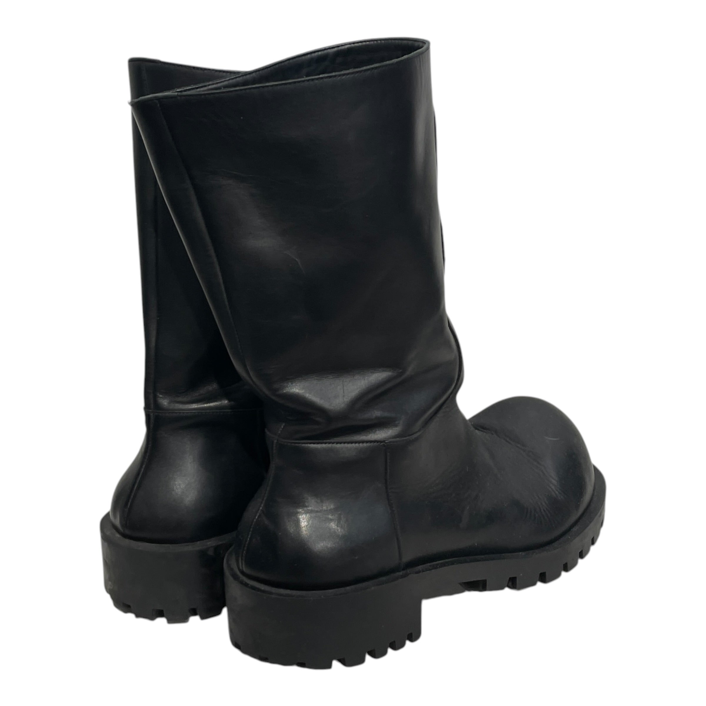 BALENCIAGA/Pull-On Boots/EU 48/Leather/BLK/HUMMER BOOT view 2