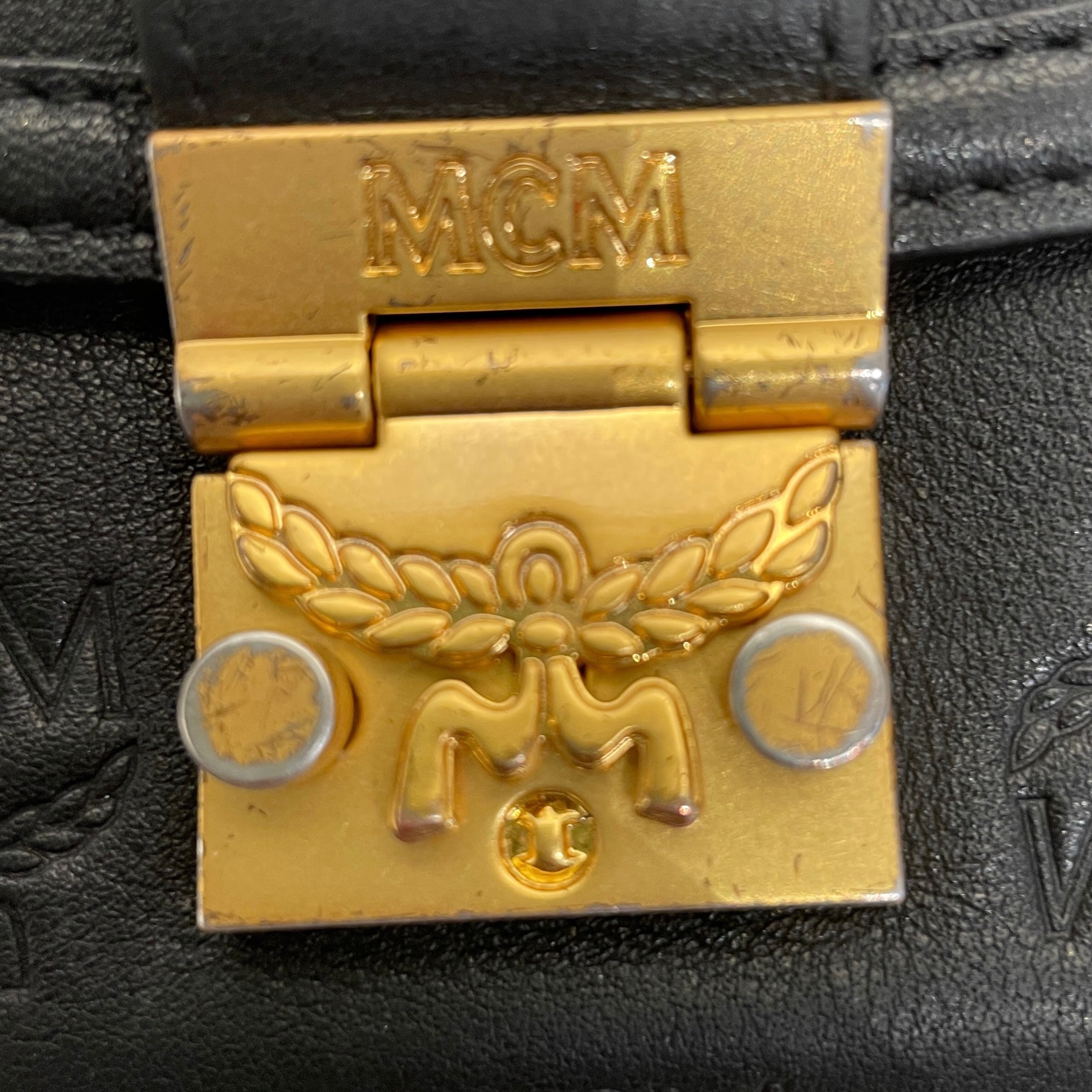 MCM/Trifold Wallet/Monogram/Leather/BLK/ view 5