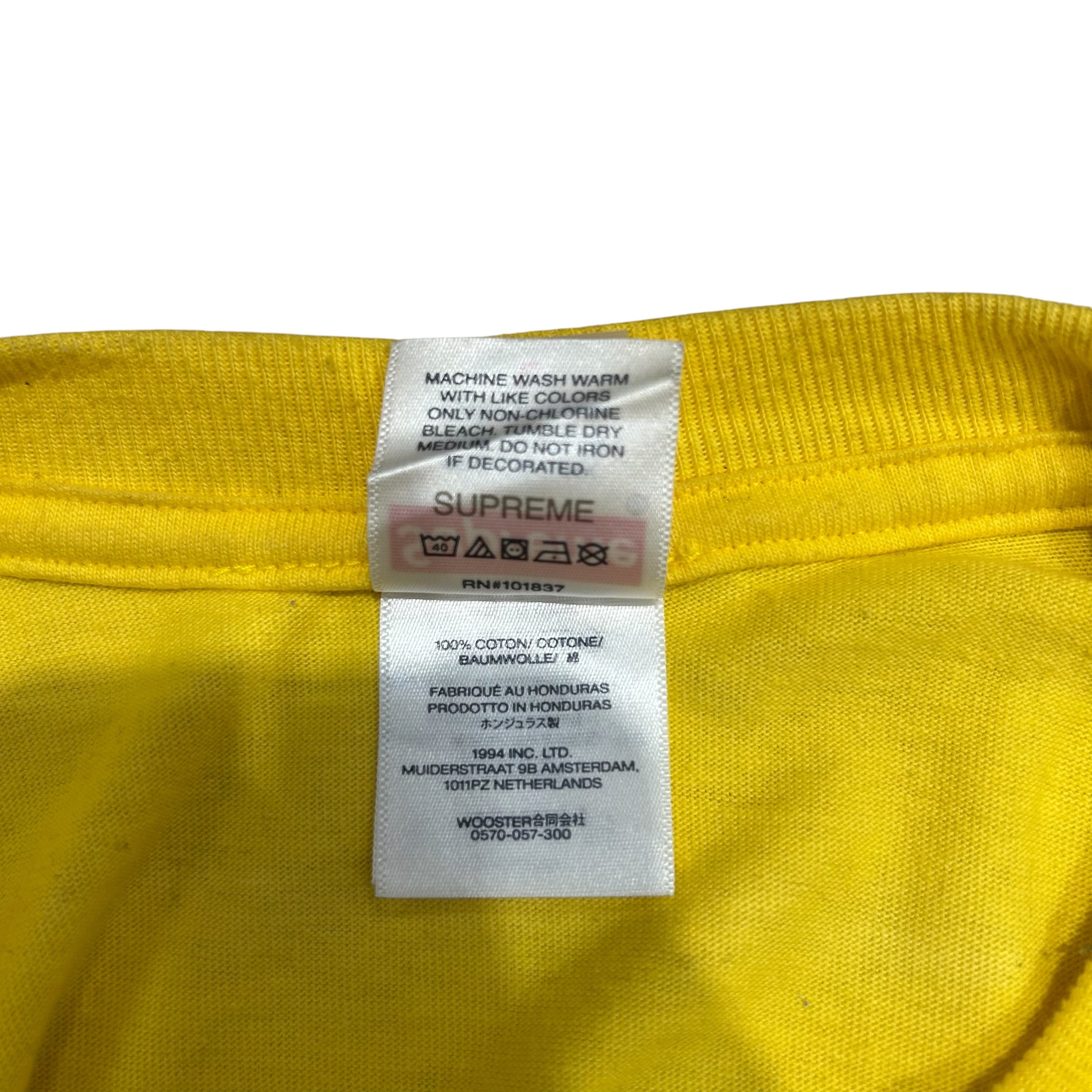 Supreme/T-Shirt/L/Cotton/YEL/Graphic/Wu Tang RZA view 4