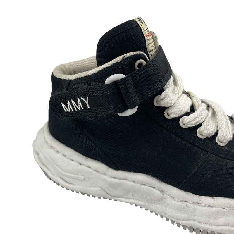 MIHARA YASUHIRO/Hi-Sneakers/US 8/Cotton/BLK/STRAP