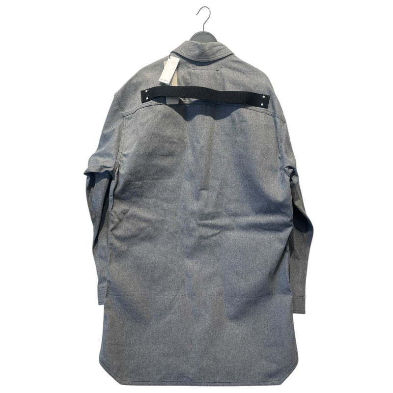 RICK OWENS DRKSHDW/LS Shirt/M/Cotton/GRY/JUMBO OVERSHIRT SELVEDGE