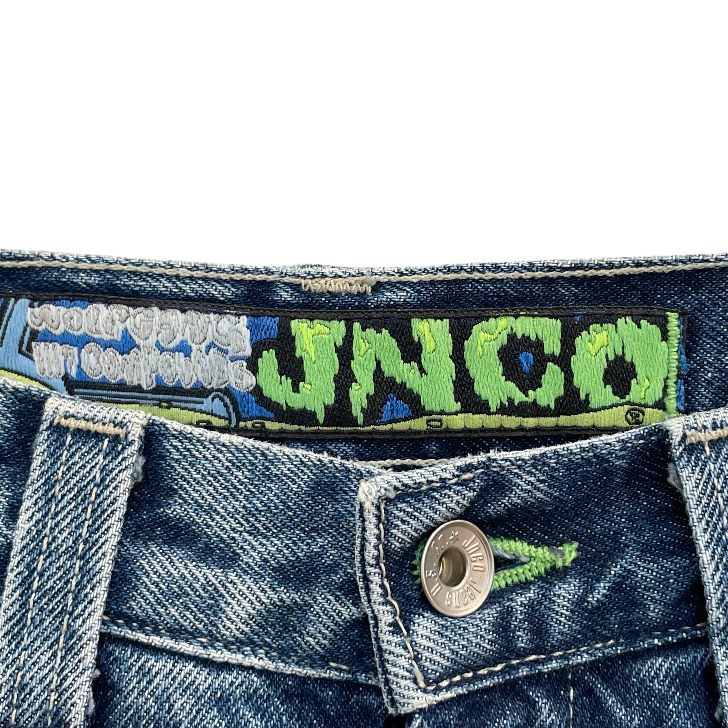 JNCO/Bottoms/10/Denim/BLU/WOLF GANG/LAB KID EMBROIDER view 3