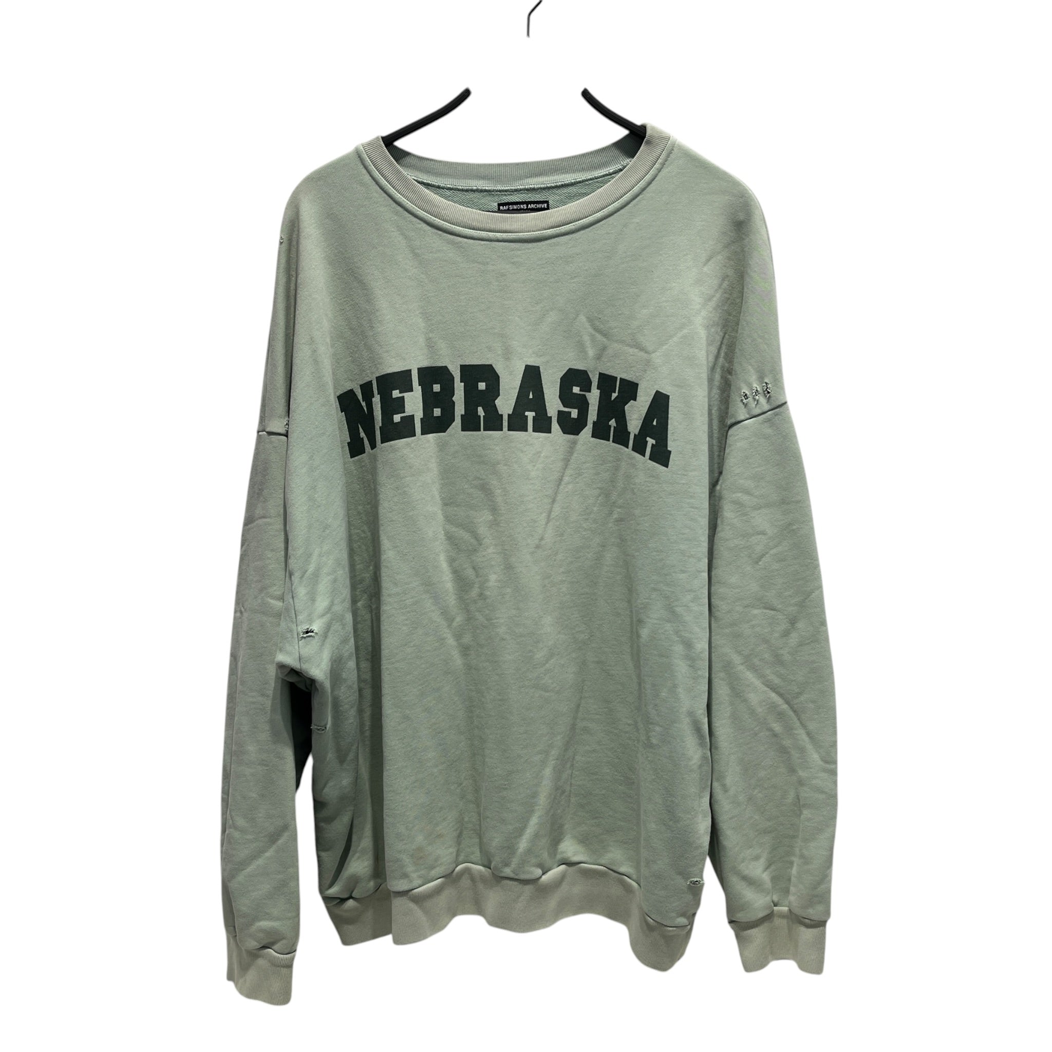 RAF SIMONS/Sweatshirt/XL/Cotton/GRN/NEBRASKA/ARCHIVE REDUX view 2