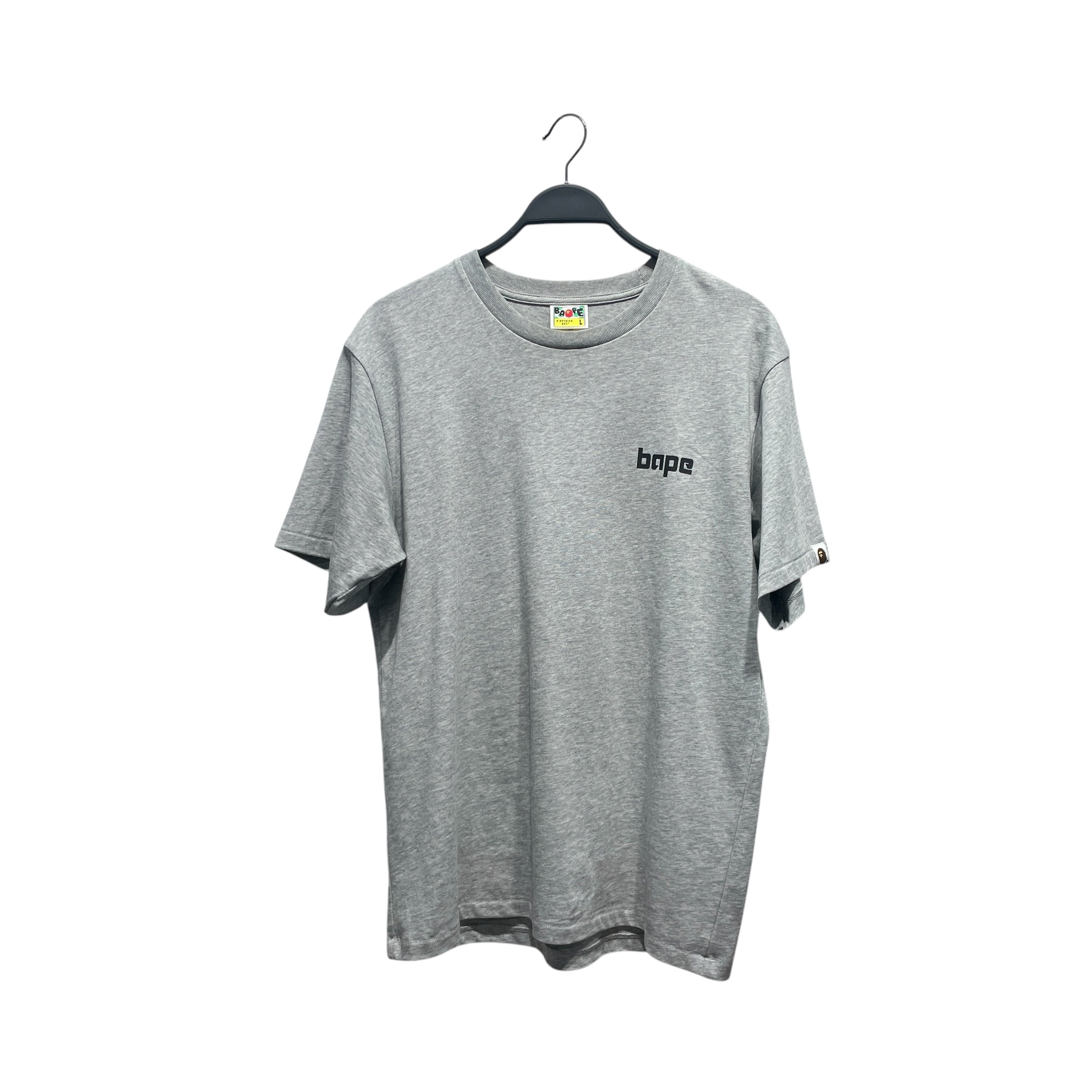 A BATHING APE/T-Shirt/L/Cotton/GRY/LOGO TEE view 1