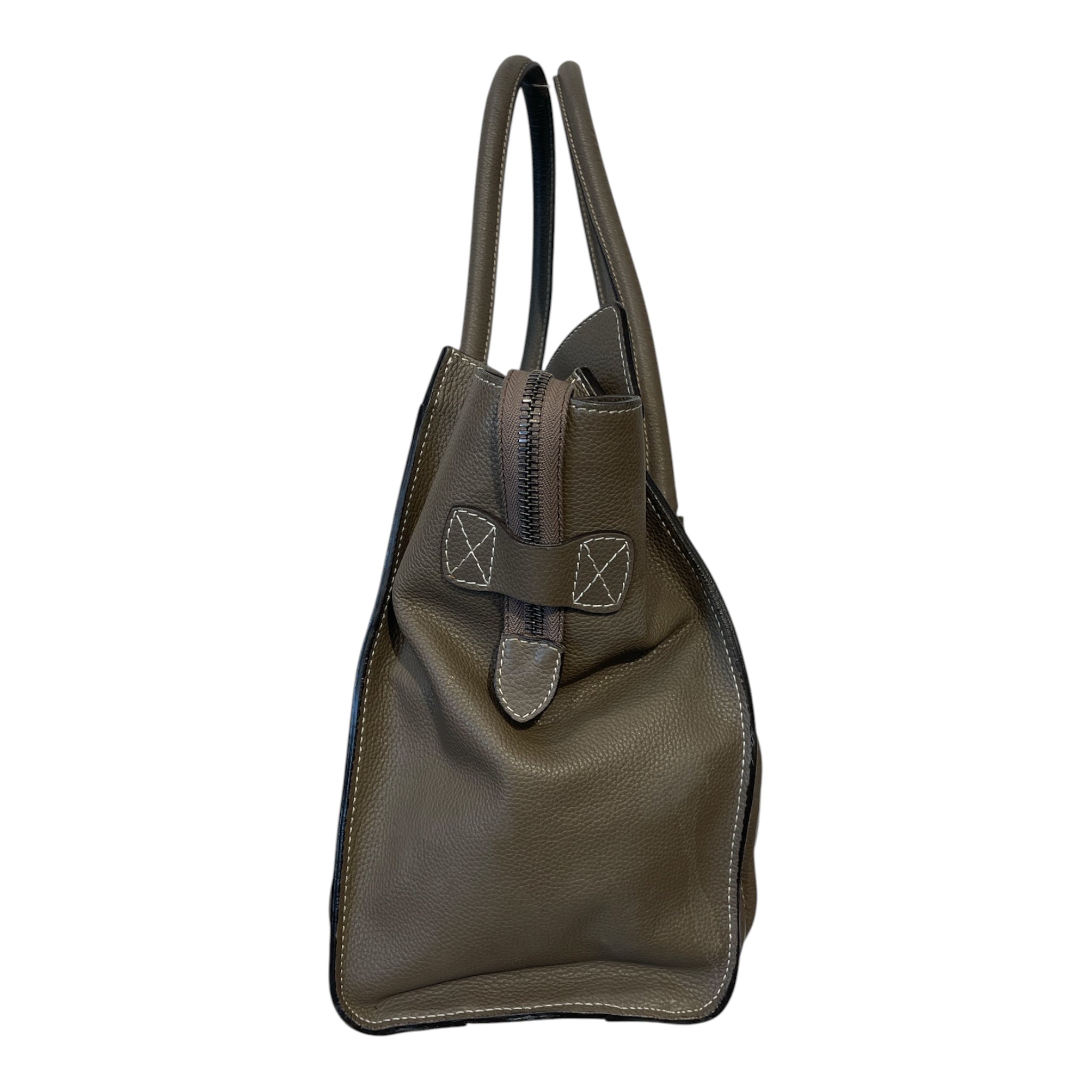 CELINE/Hand Bag/Leather/GRY/LEATHER LUGGAGE TOTE view 3