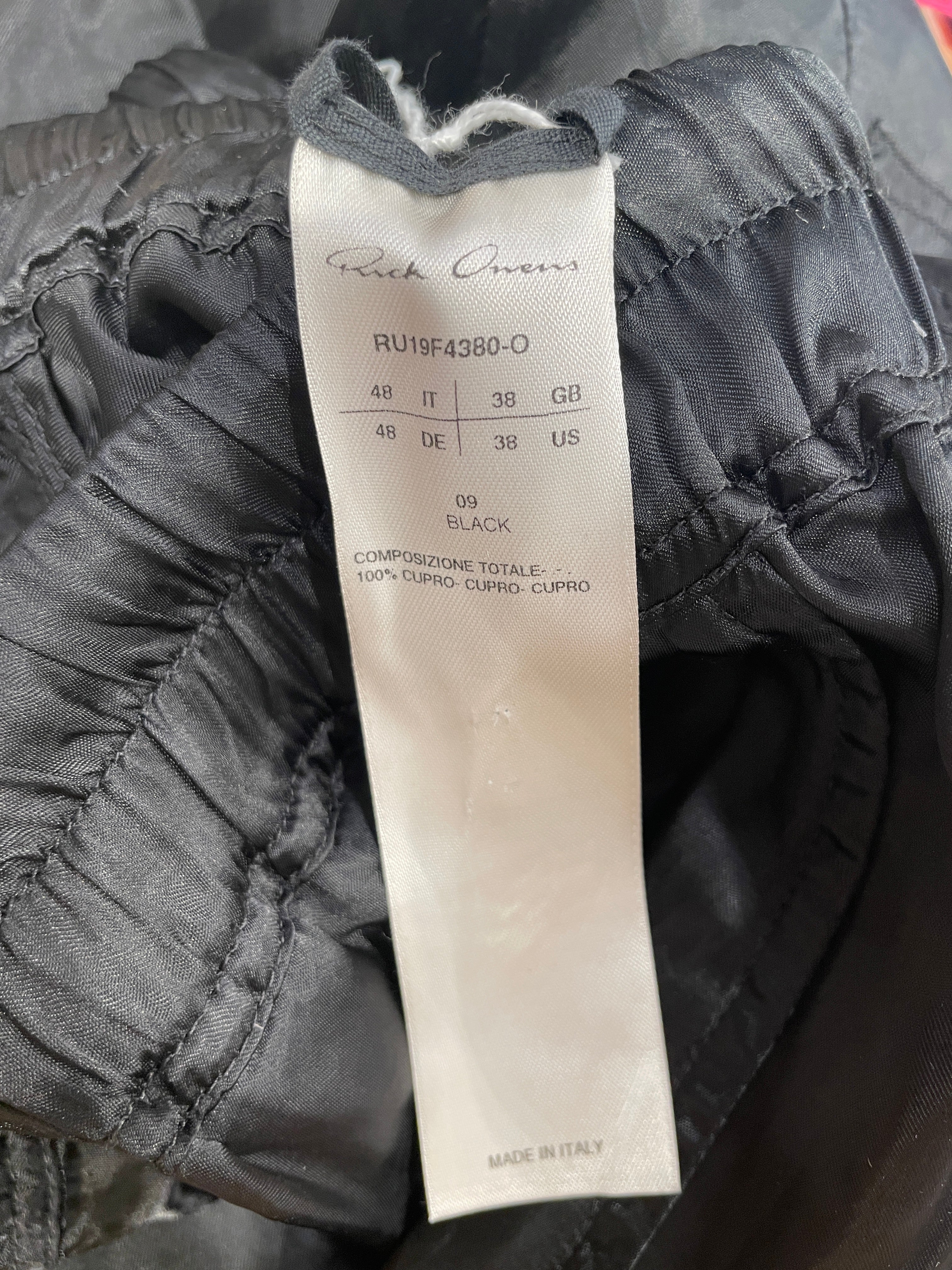 Rick Owens/Pants/M/Nylon/BLK/DROP CROTCH JOGGERS view 4