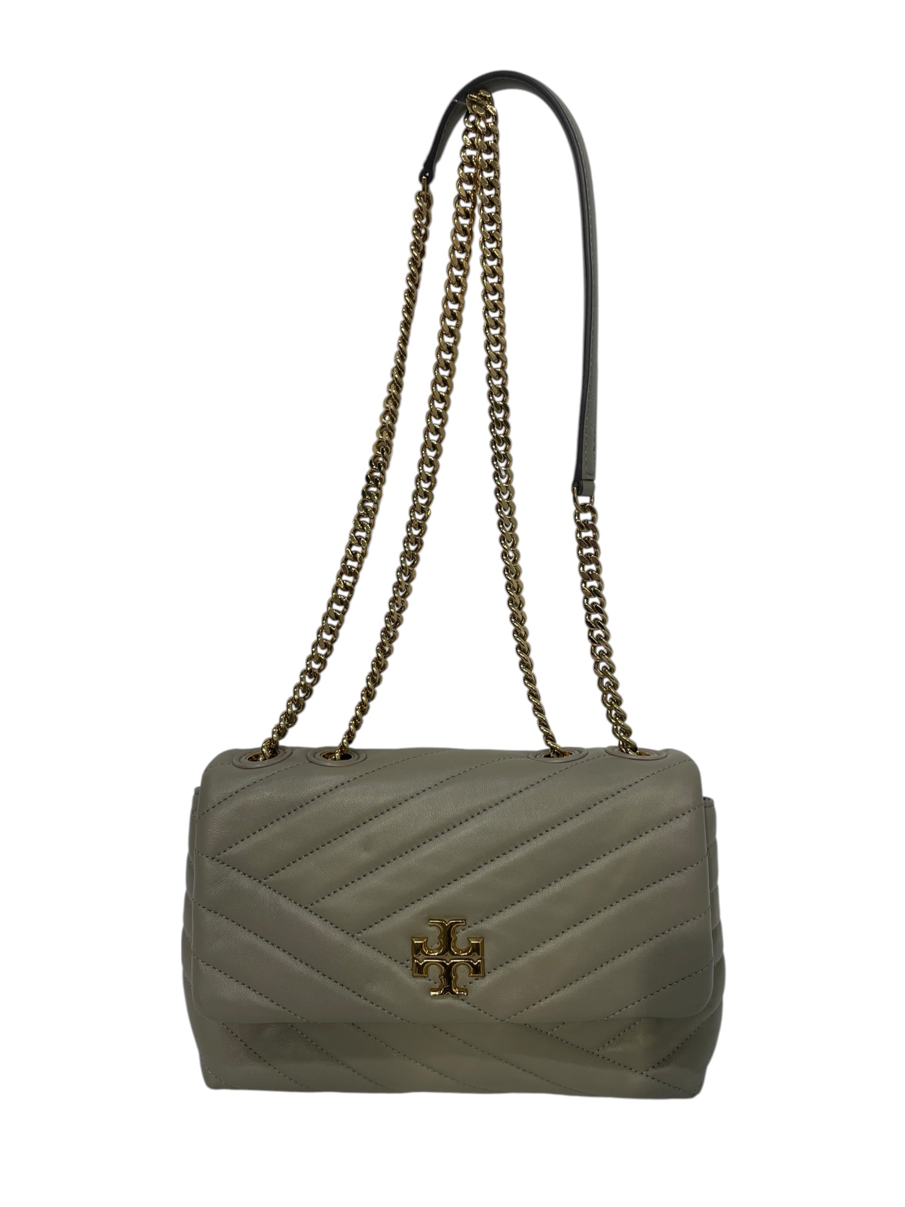 TORY BURCH/Bag/Stripe/Leather/GRY/Kira Shoulder Bag view 1