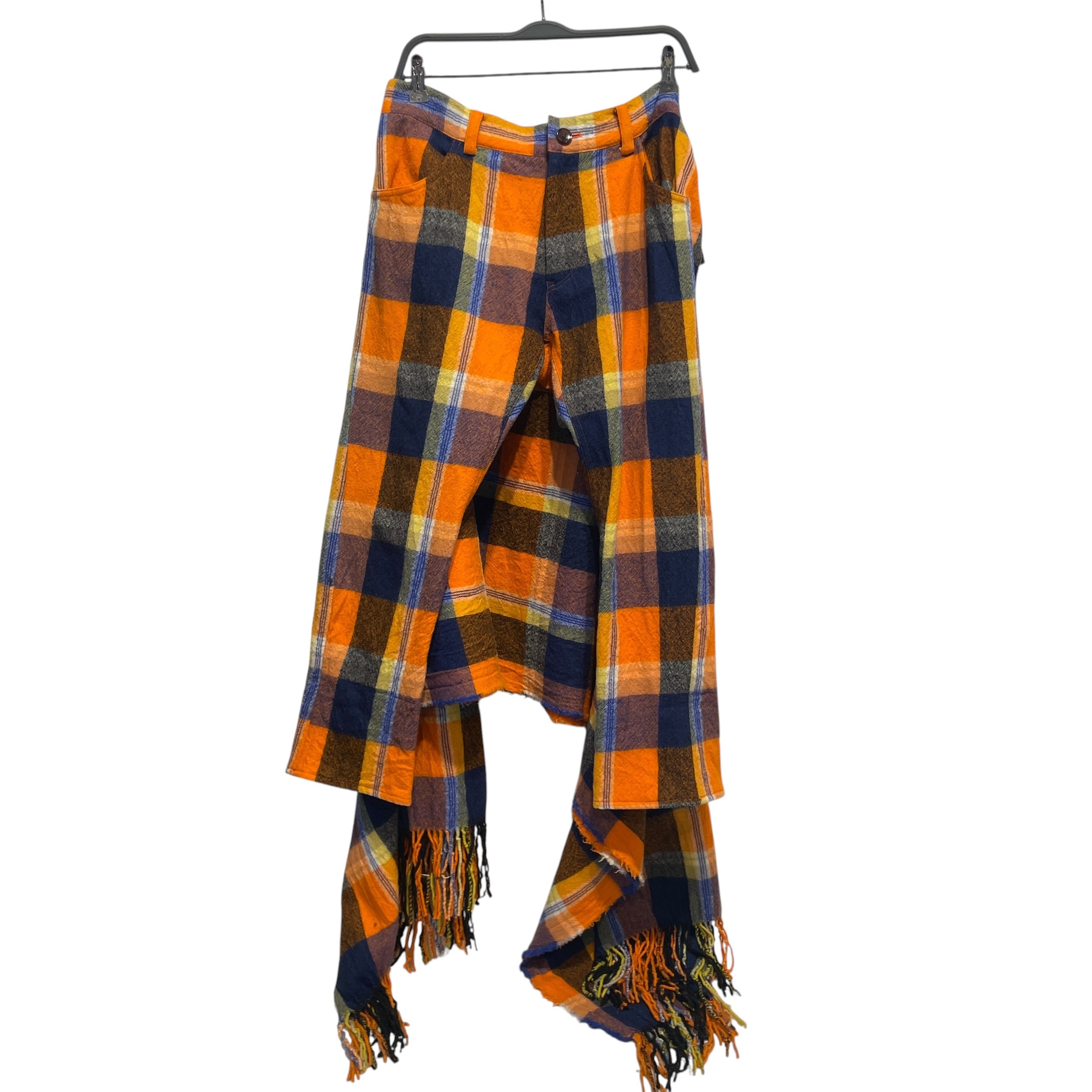 Y-3/Pants/S/Wool/ORN/Plaid/RUNWAY PANTS DETACH CAPE view 1