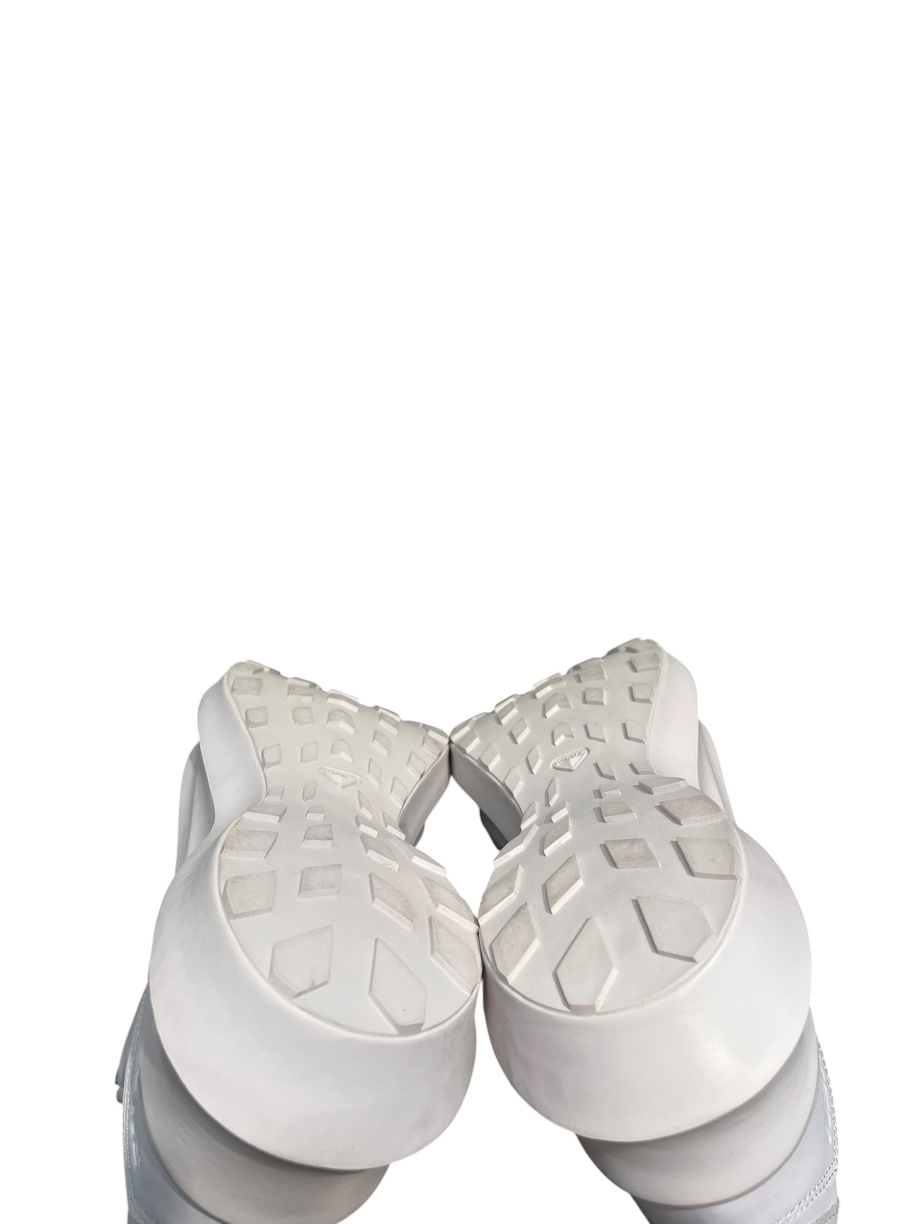 salomon/CDG/Low-Sneakers/US 8/Nylon/WHT/WEDGE SOLE lace up view 5