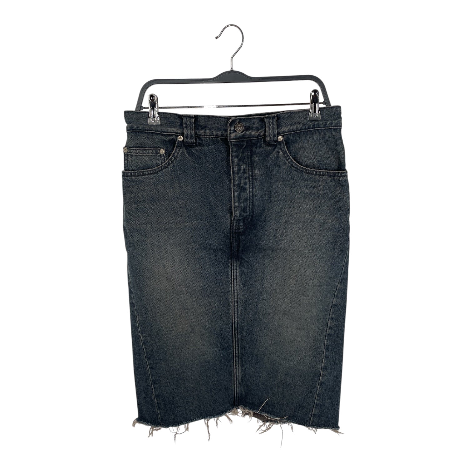 BALENCIAGA/Skirt/38/Denim/IDG/2021 DARK DUST MIDI PENCIL SKR view 1
