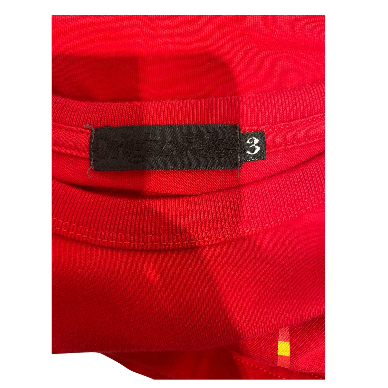 Original Fake/T-Shirt/3/Cotton/RED/Kaws X's view 3