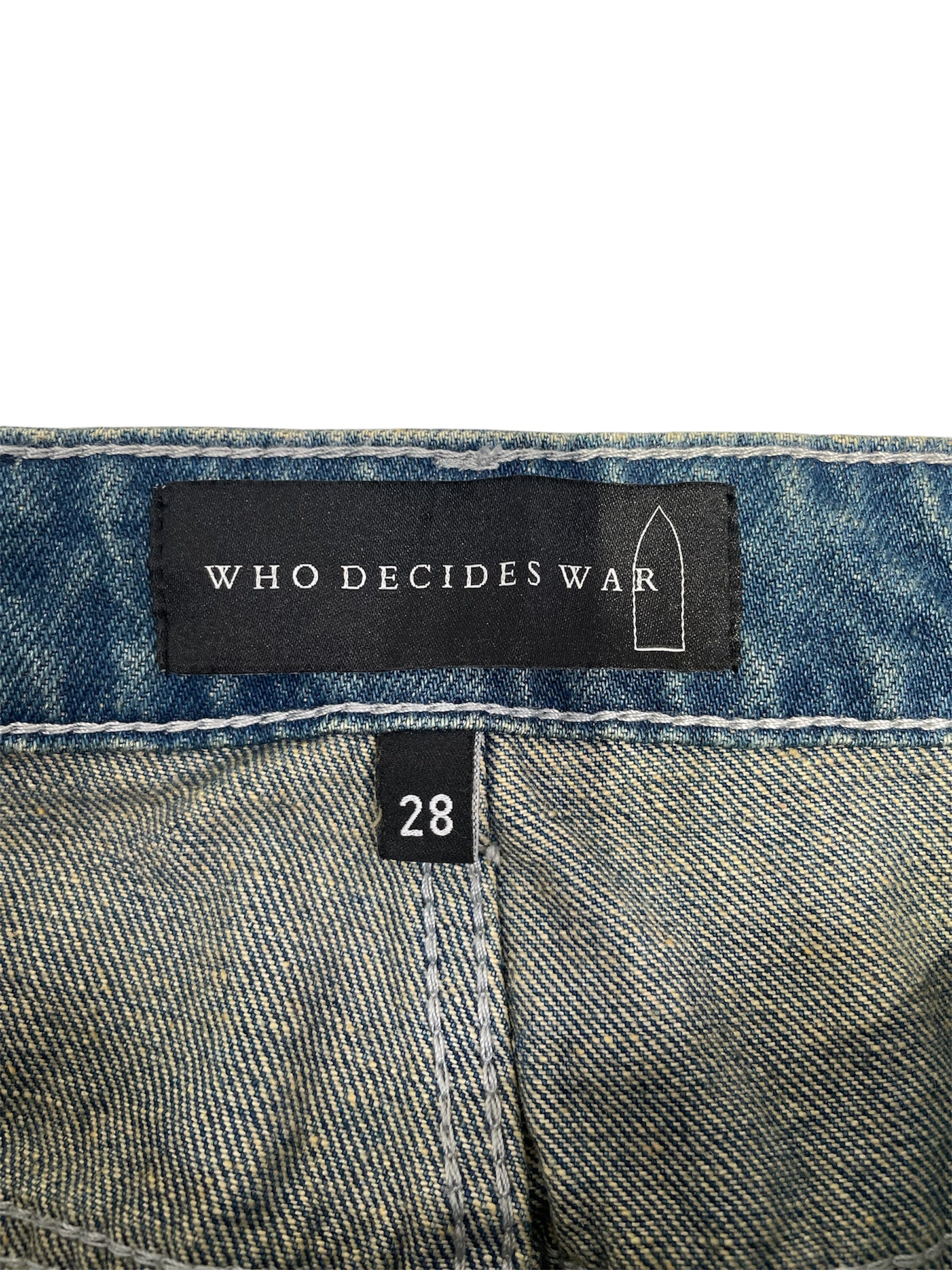 WHO DECIDES WAR/Pants/28/Denim/BLU/WDW OVERLAY RIPPED view 3