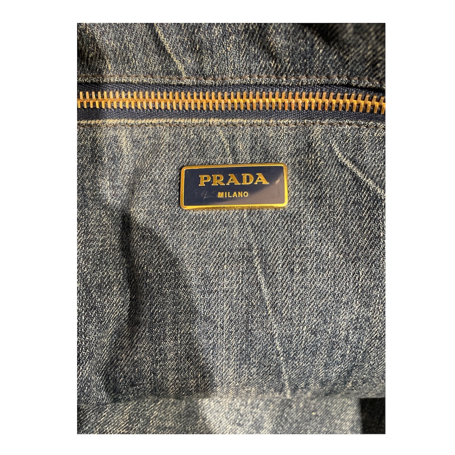 PRADA/Tote Bag/Denim/BLU/Canapa denim tote 158 view 5