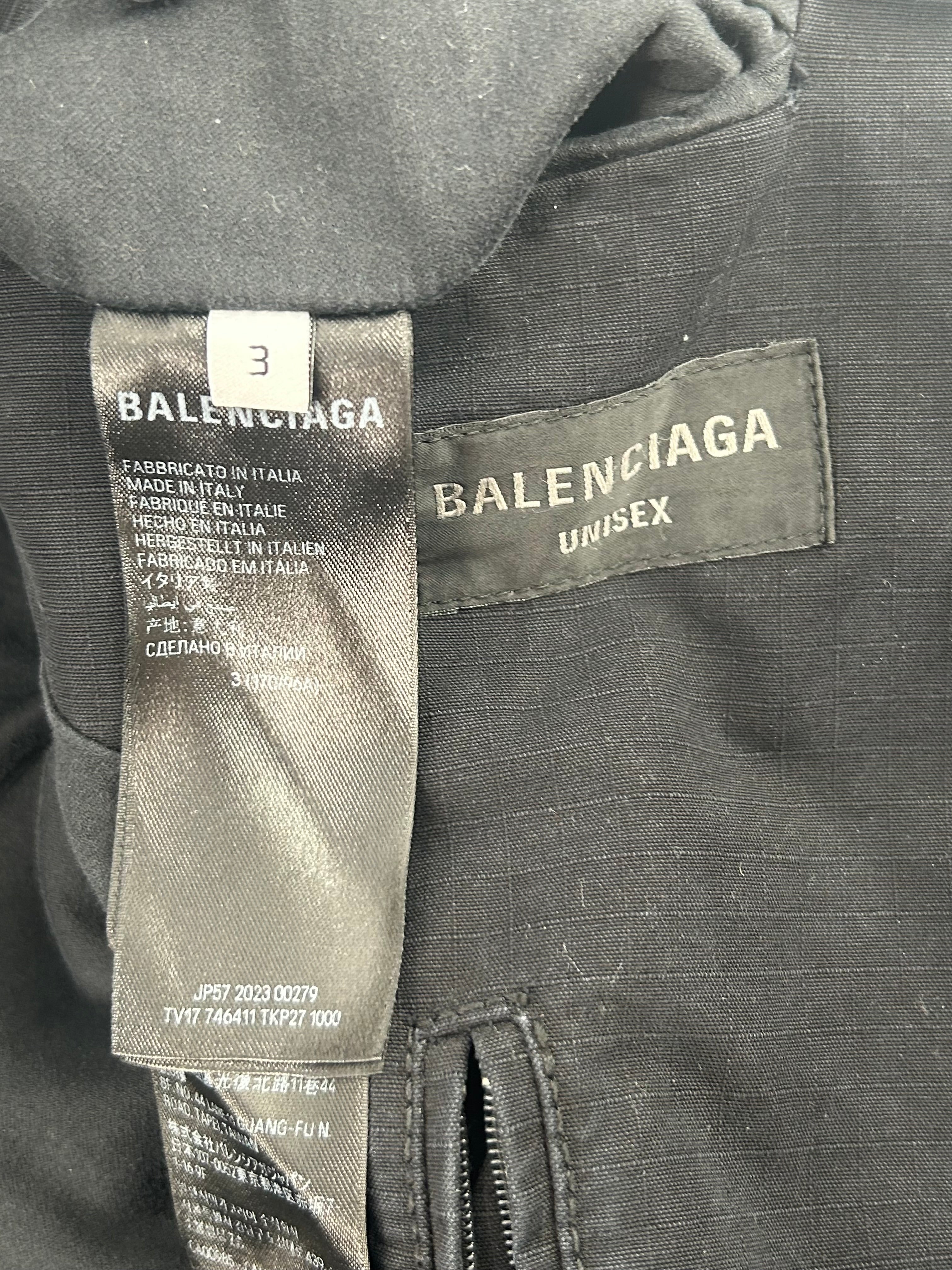BALENCIAGA/Tailored Jkt/3/Cotton/BLK/jp57 2023 00279 view 3