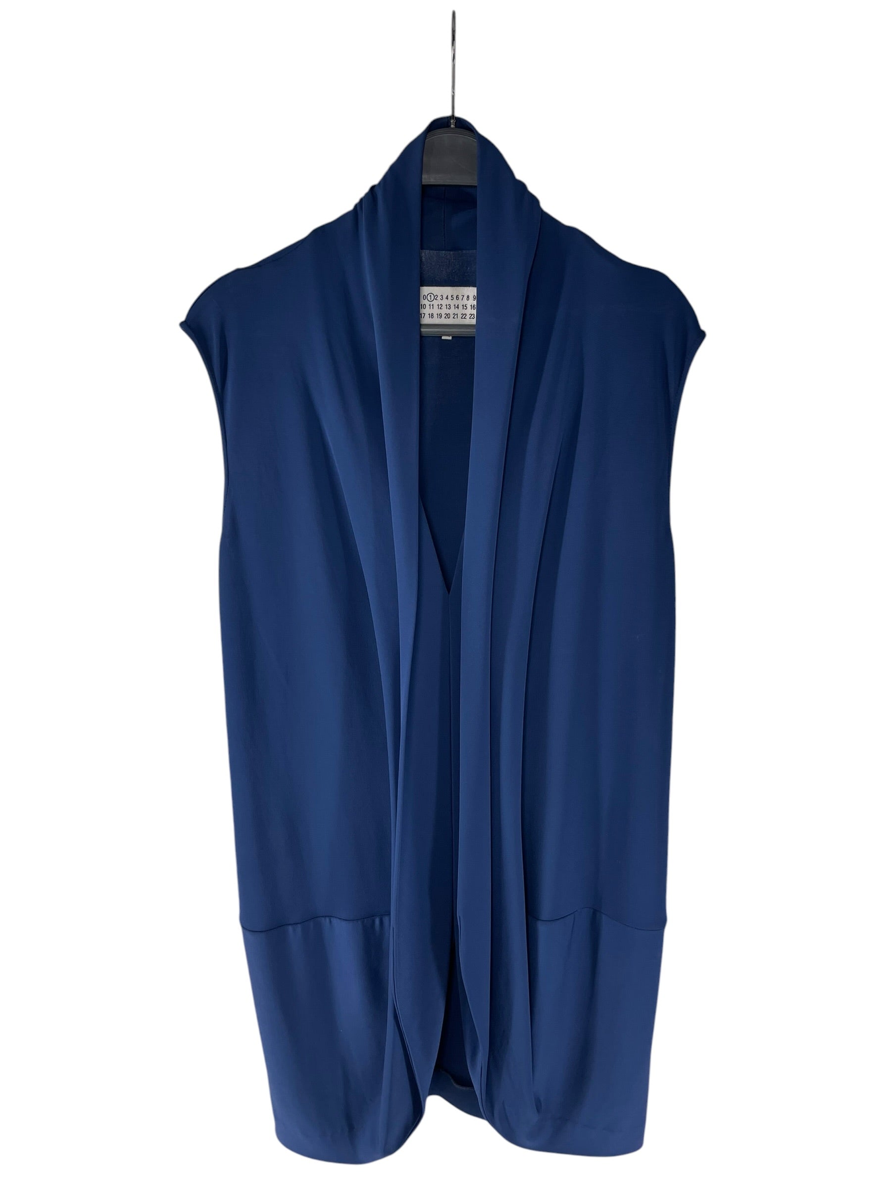 Maison Margiela/SS Blouse/38/NVY/Navy Blouse Draped  Front view 1